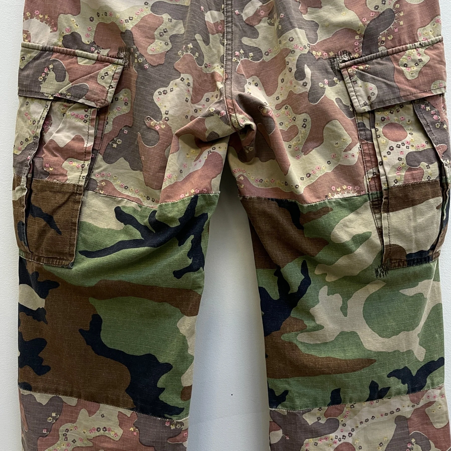 Mihara Yasuhiro Floral Camo Reconstructed Cargo Pants - Image 9
