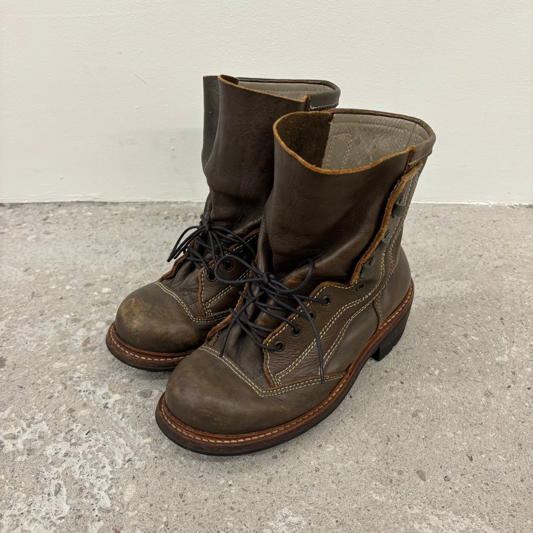 Mihara Yasuhiro Leather Engineer Boots - Image 2