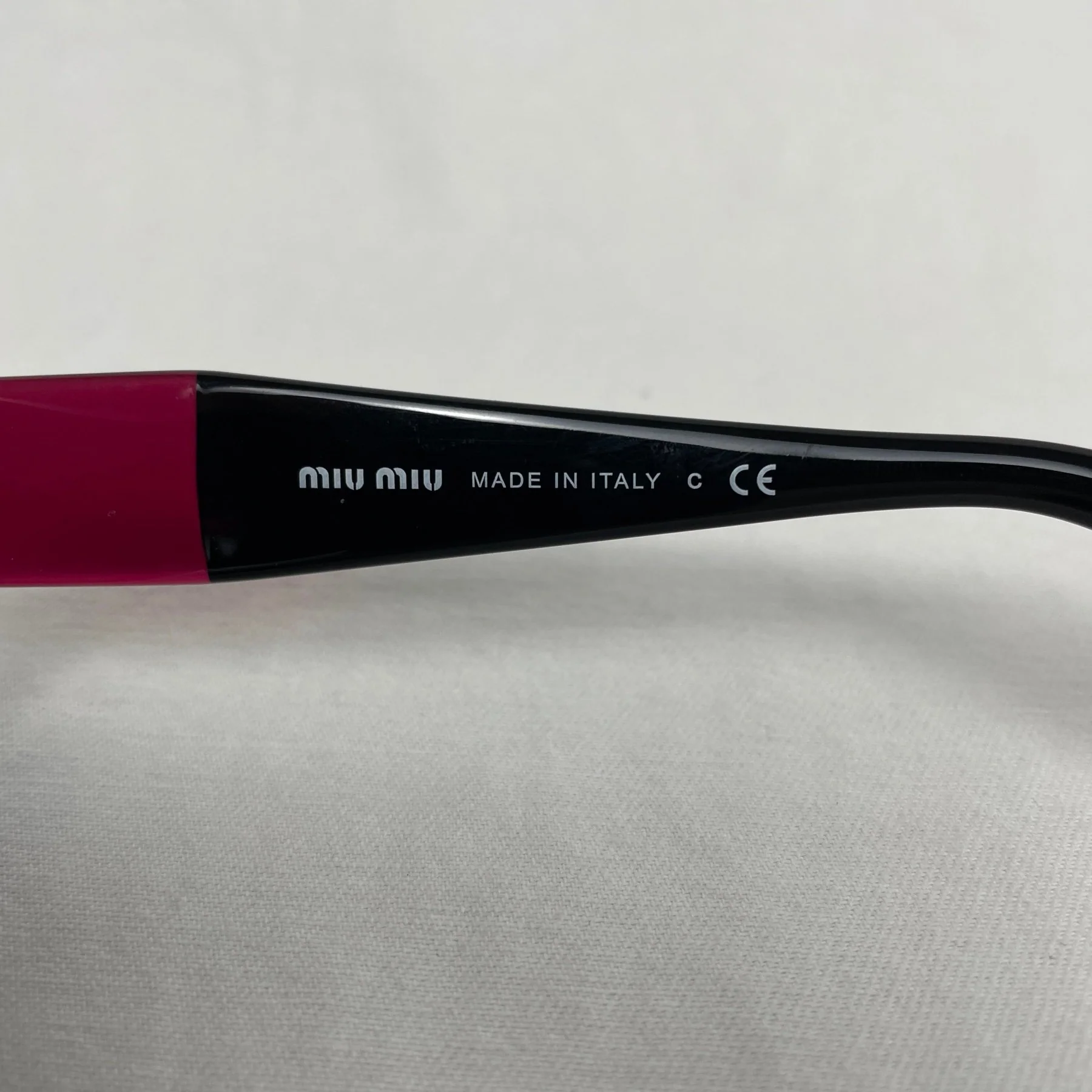 Miu Miu Black & Burgundy Tint Sunglasses - Image 8