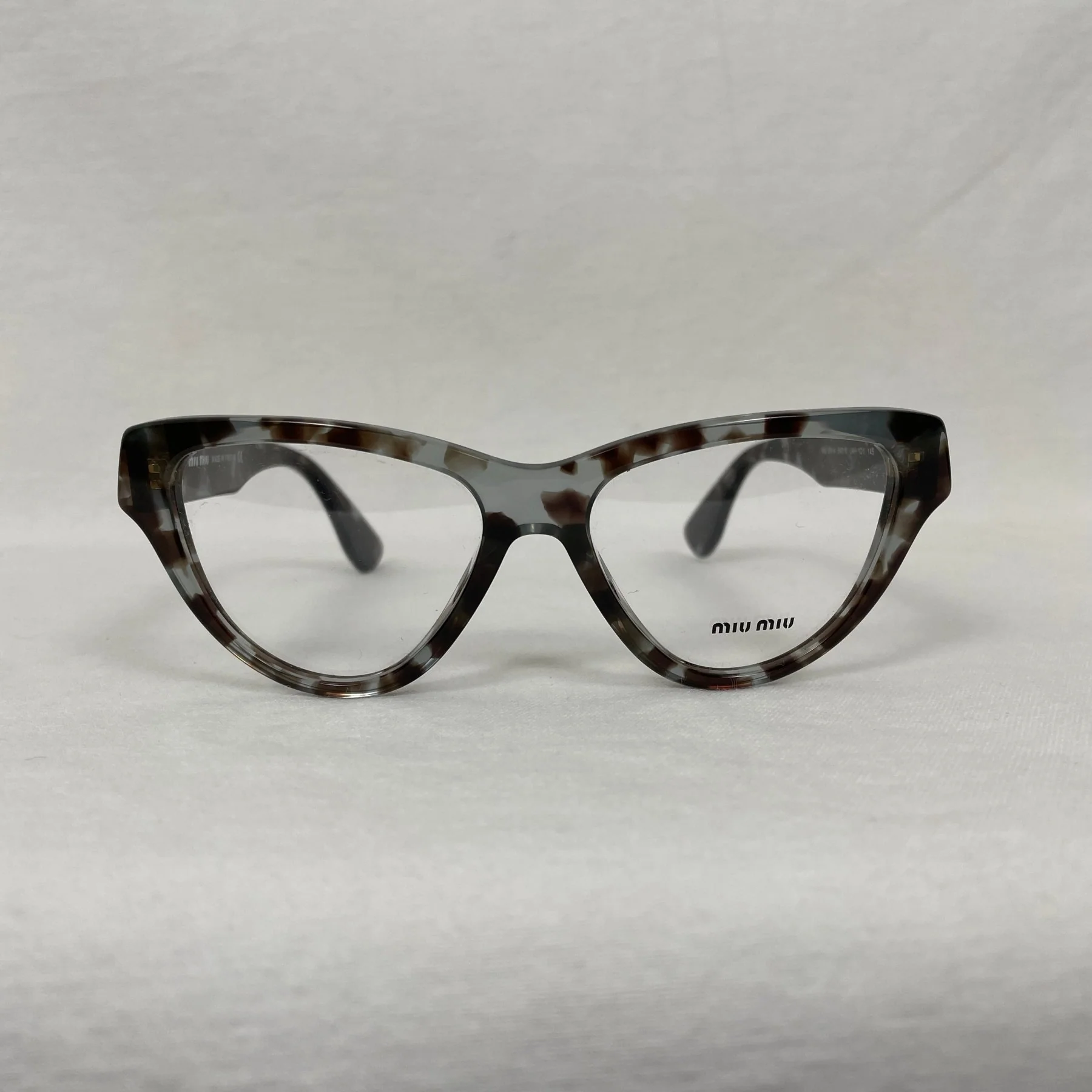 Miu Miu Blue & Black Tortoise Glasses - Image 3