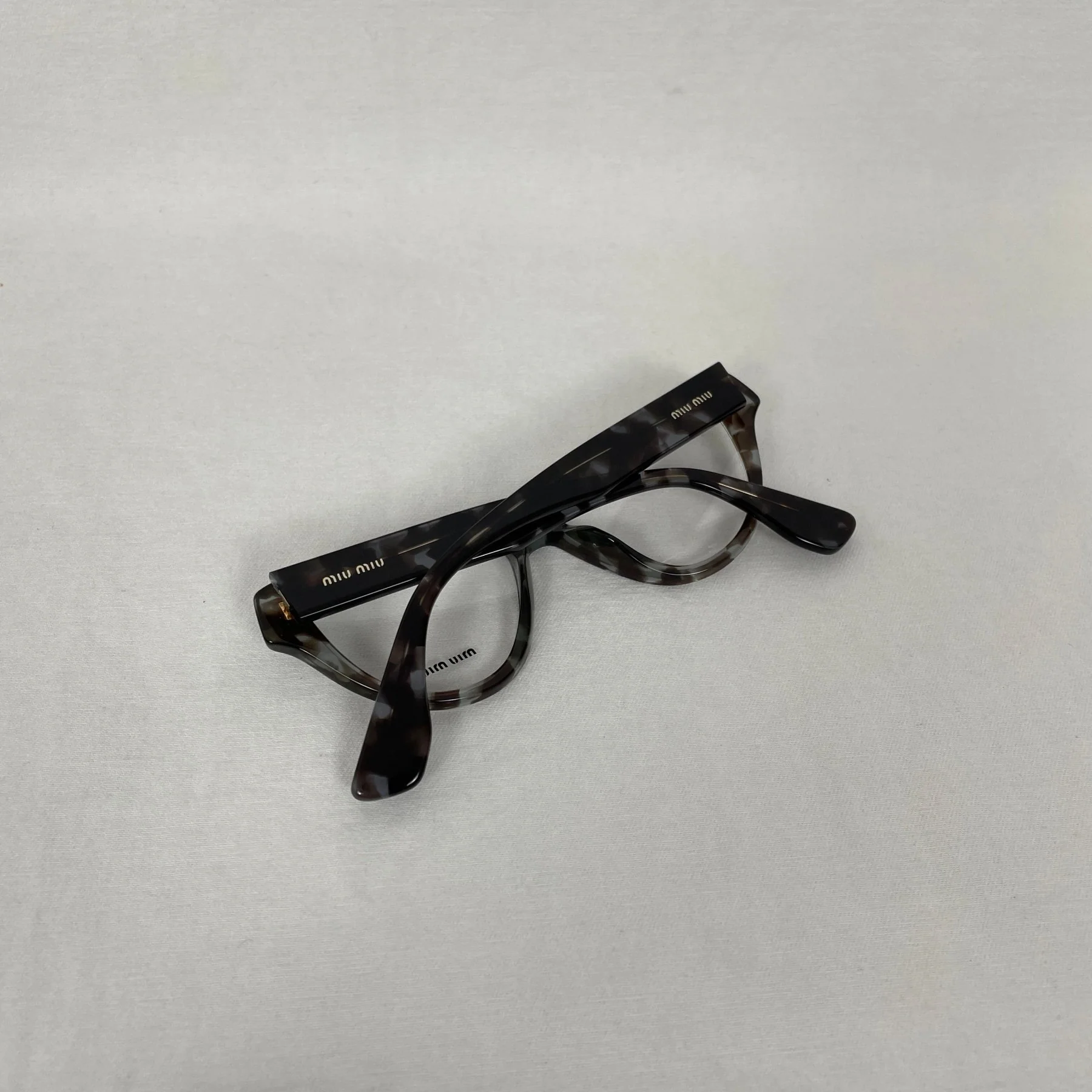 Miu Miu Blue & Black Tortoise Glasses - Image 6