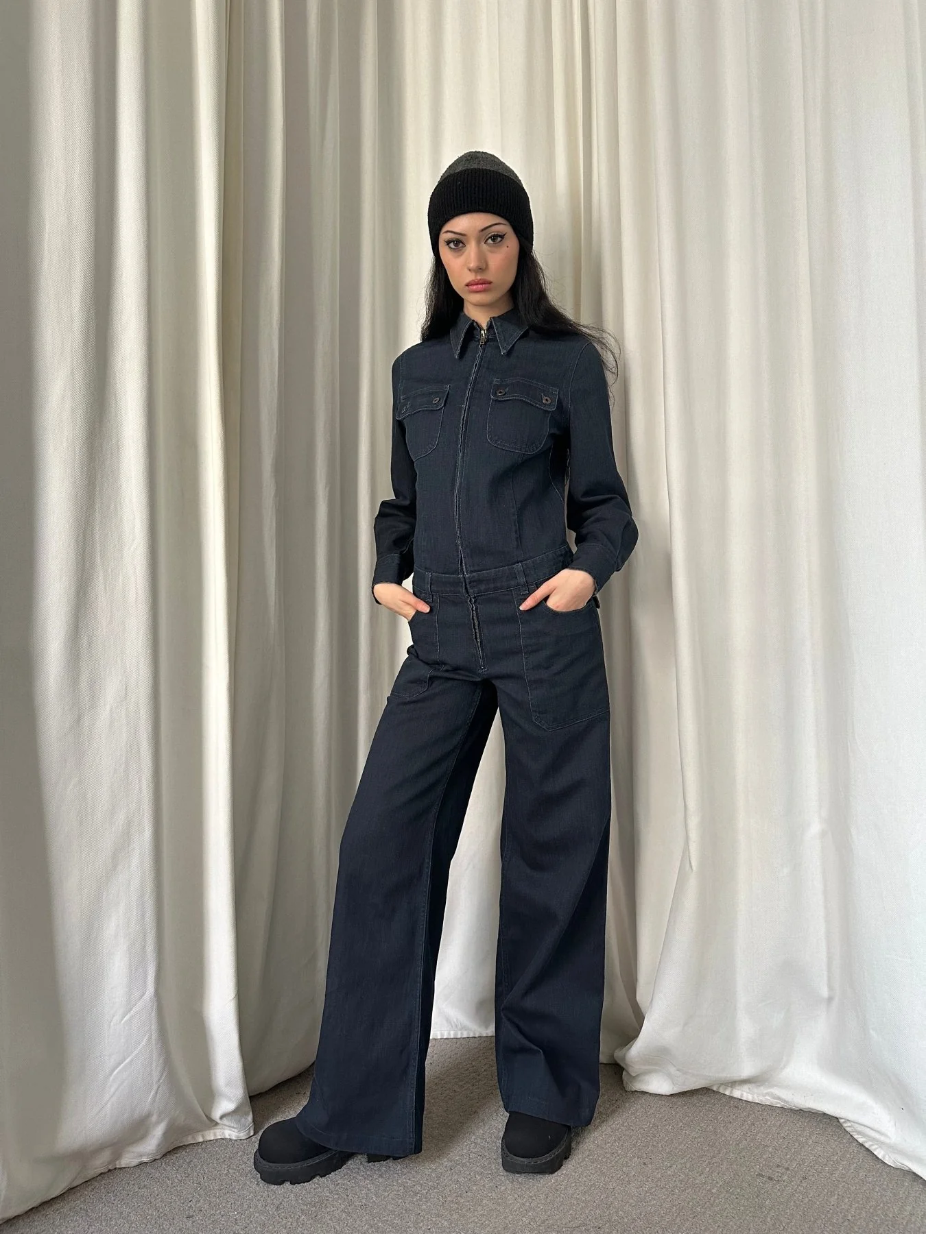 Miu Miu Denim Boiler Suit - Image 3
