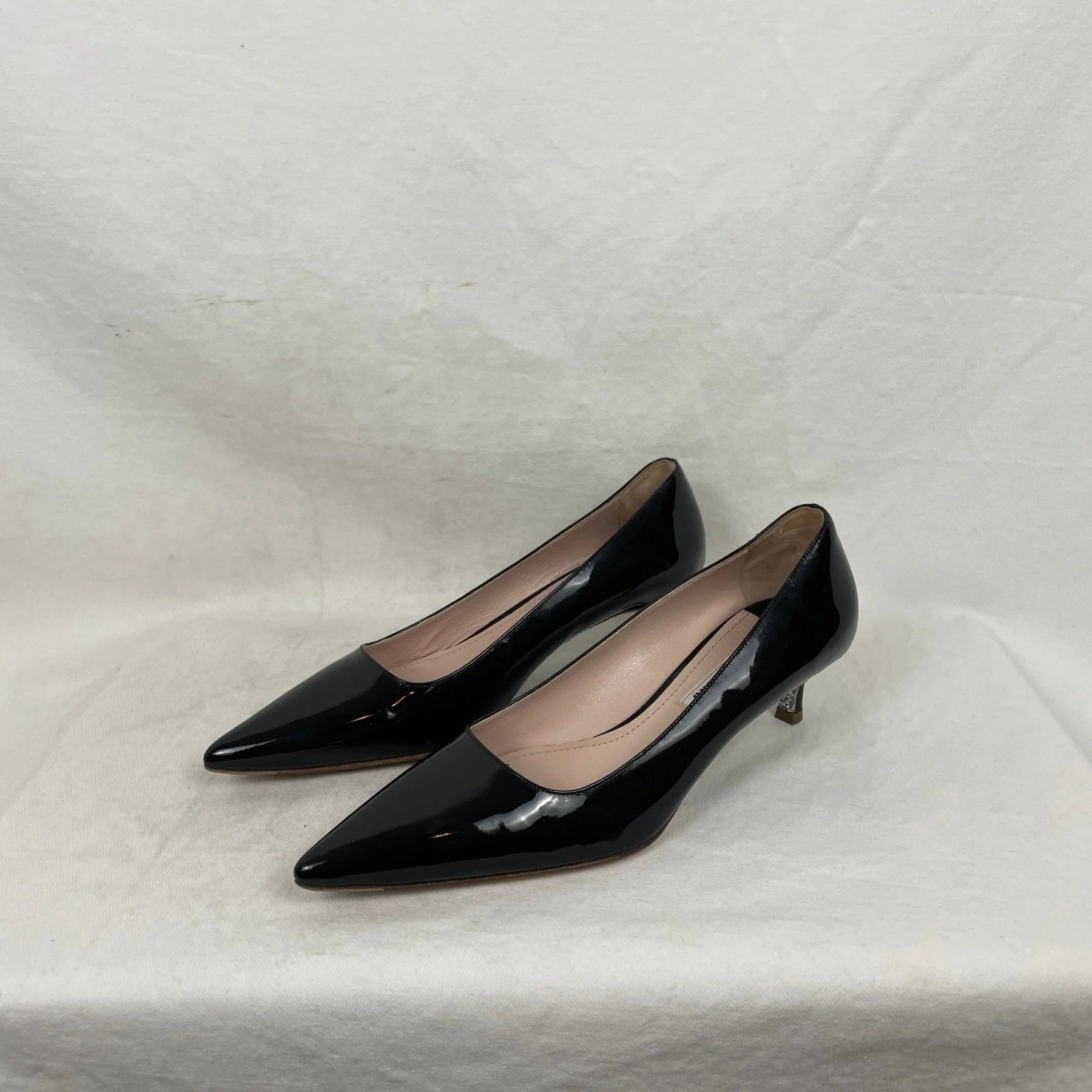 Miu Miu Glitter Bottom Kitten Heel - Image 3