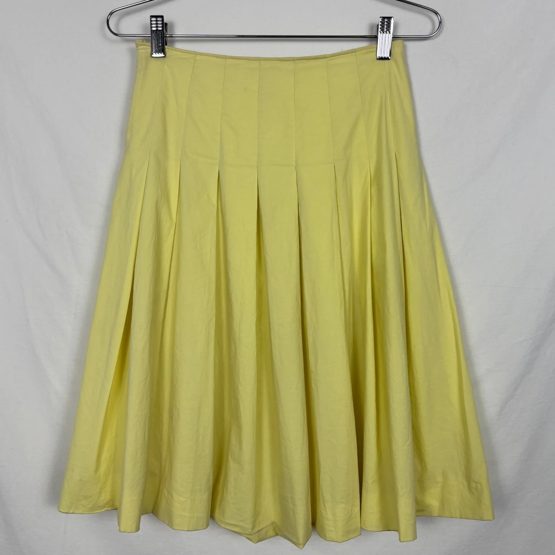 90s Miu Miu Pleated Summer Midi Skirt - Image 2