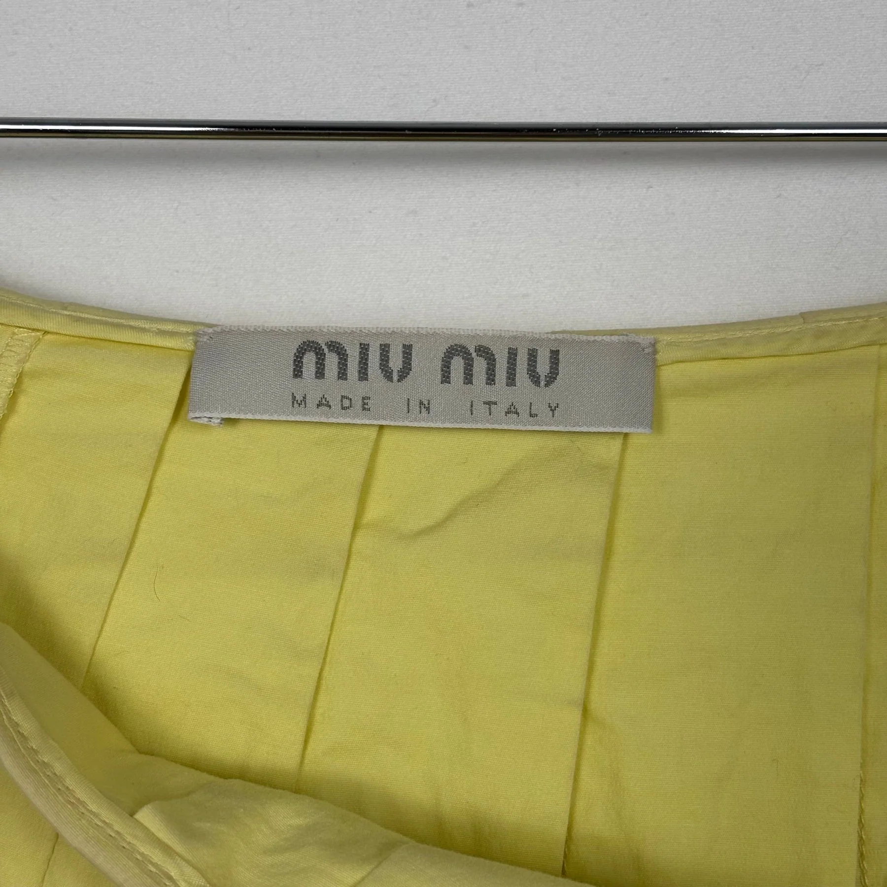 90s Miu Miu Pleated Summer Midi Skirt - Image 7
