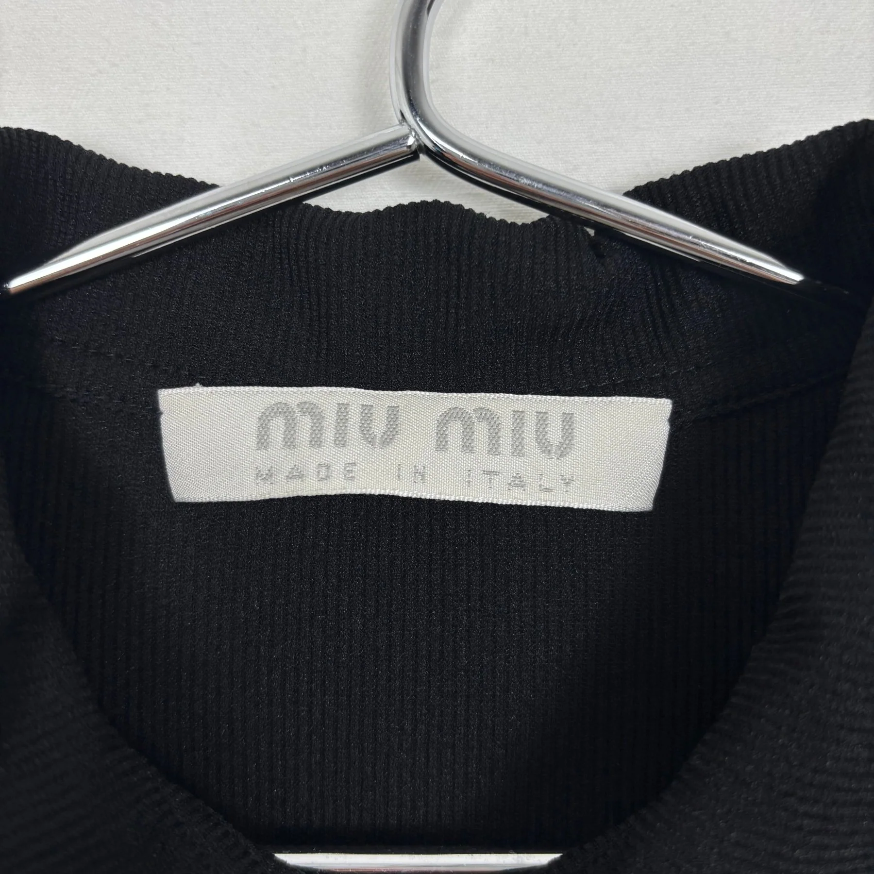00s Miu Miu Ribbed Button Up Blouse - Image 7