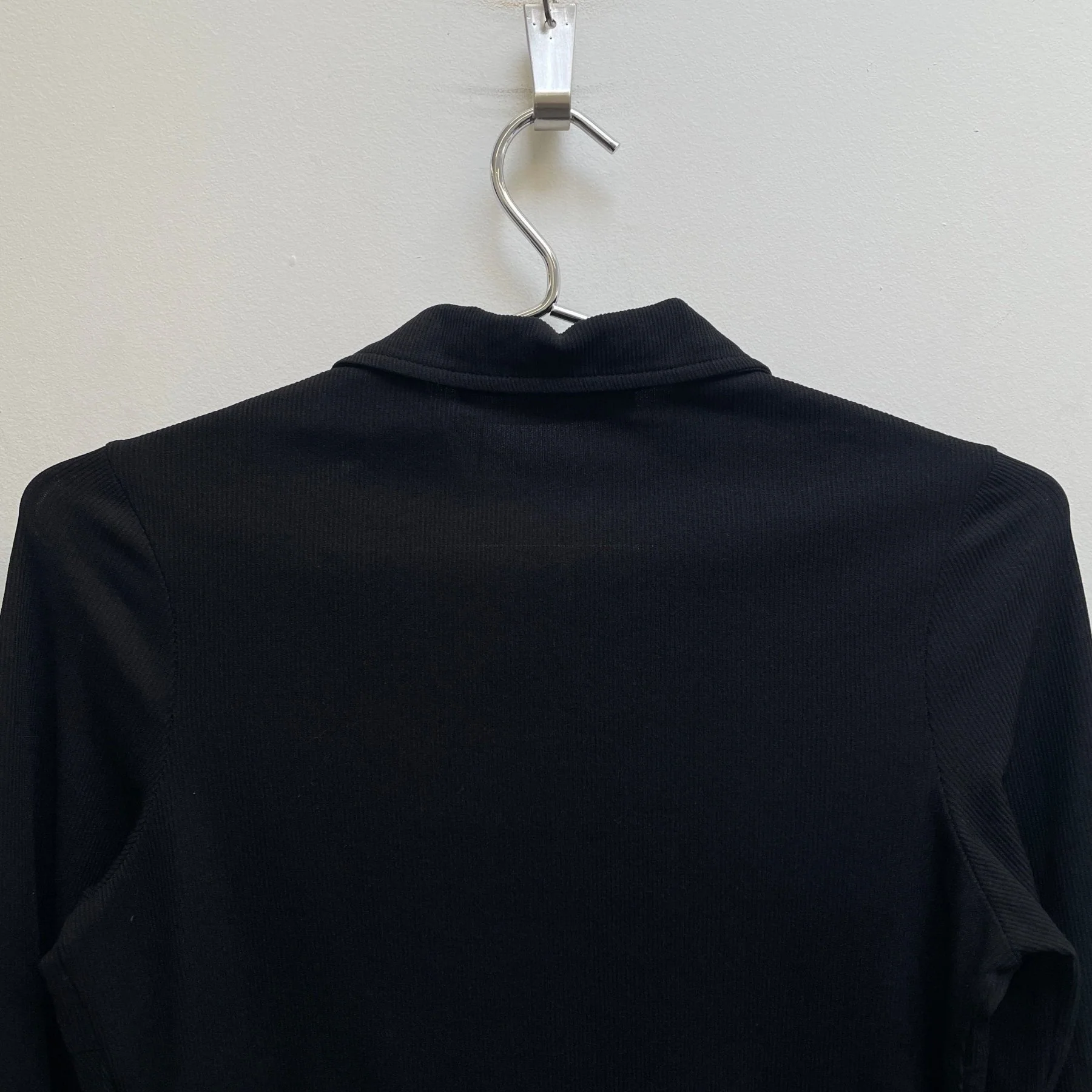 00s MIU MIU Ribbed Button Up Collared Top - Image 6