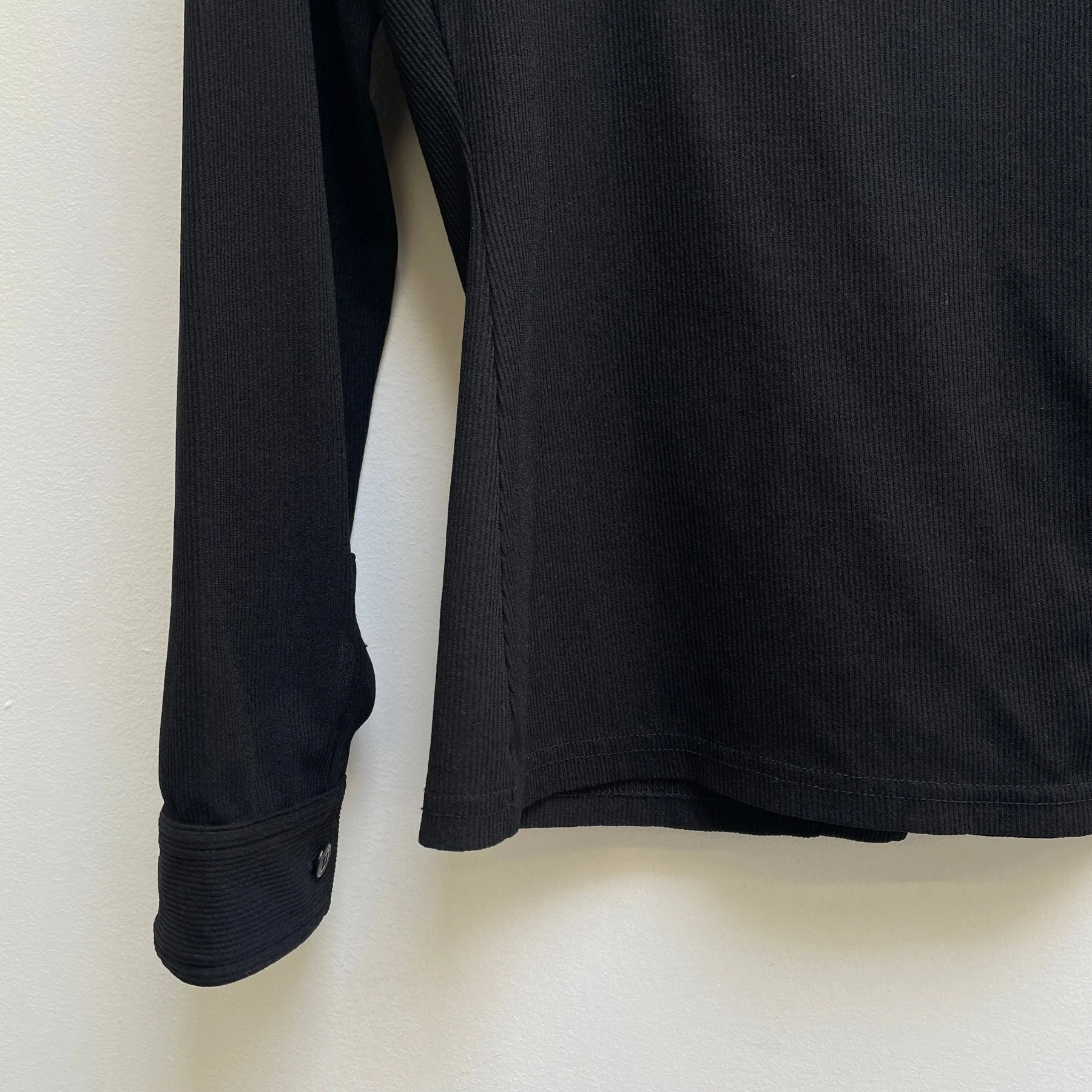 00s MIU MIU Ribbed Button Up Collared Top - Image 7