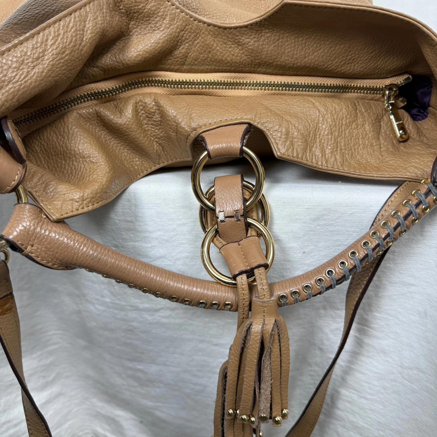Miu Miu Studded Tassel Shoulder Bag - Image 8