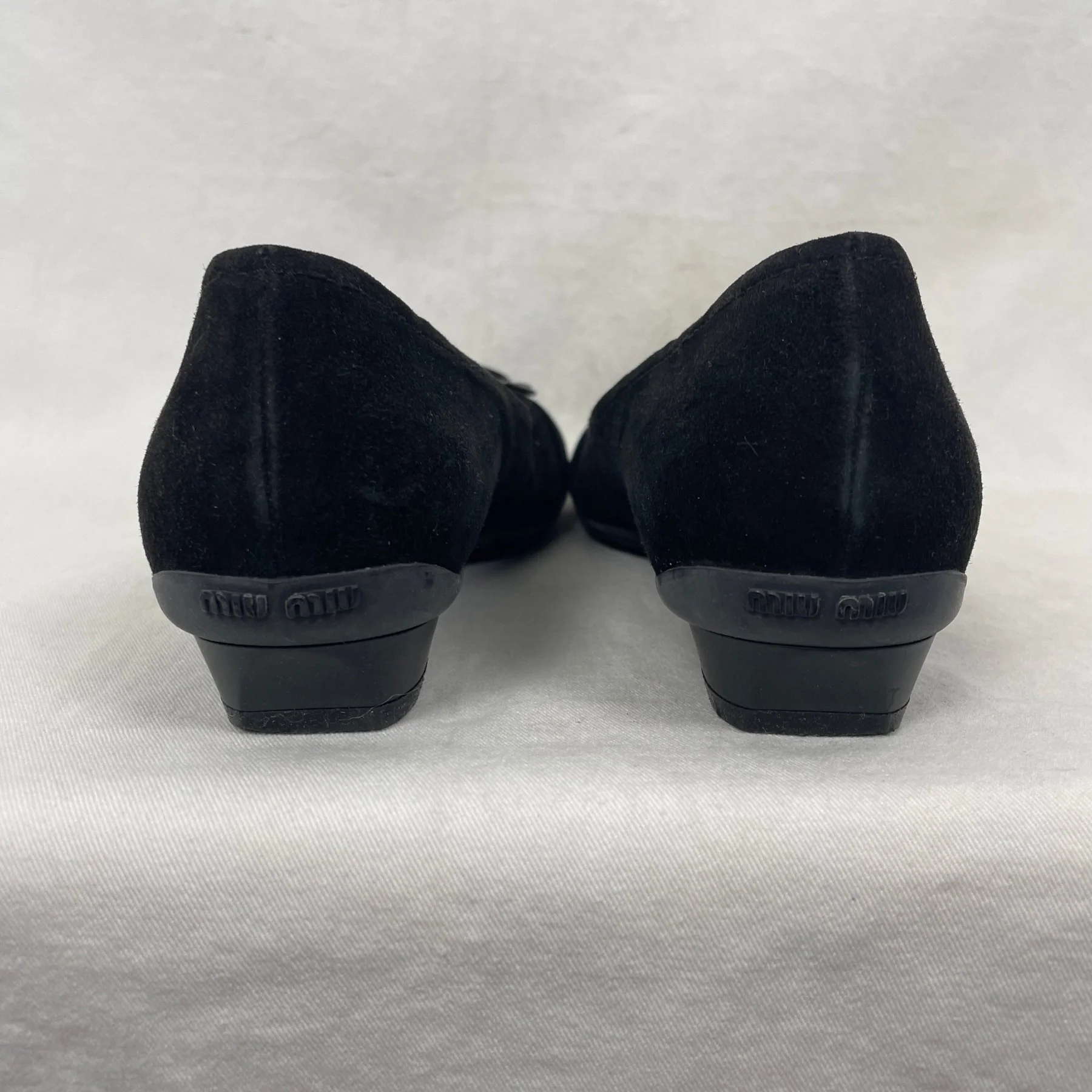 Miu Miu Suade Ballet Flats - Image 4
