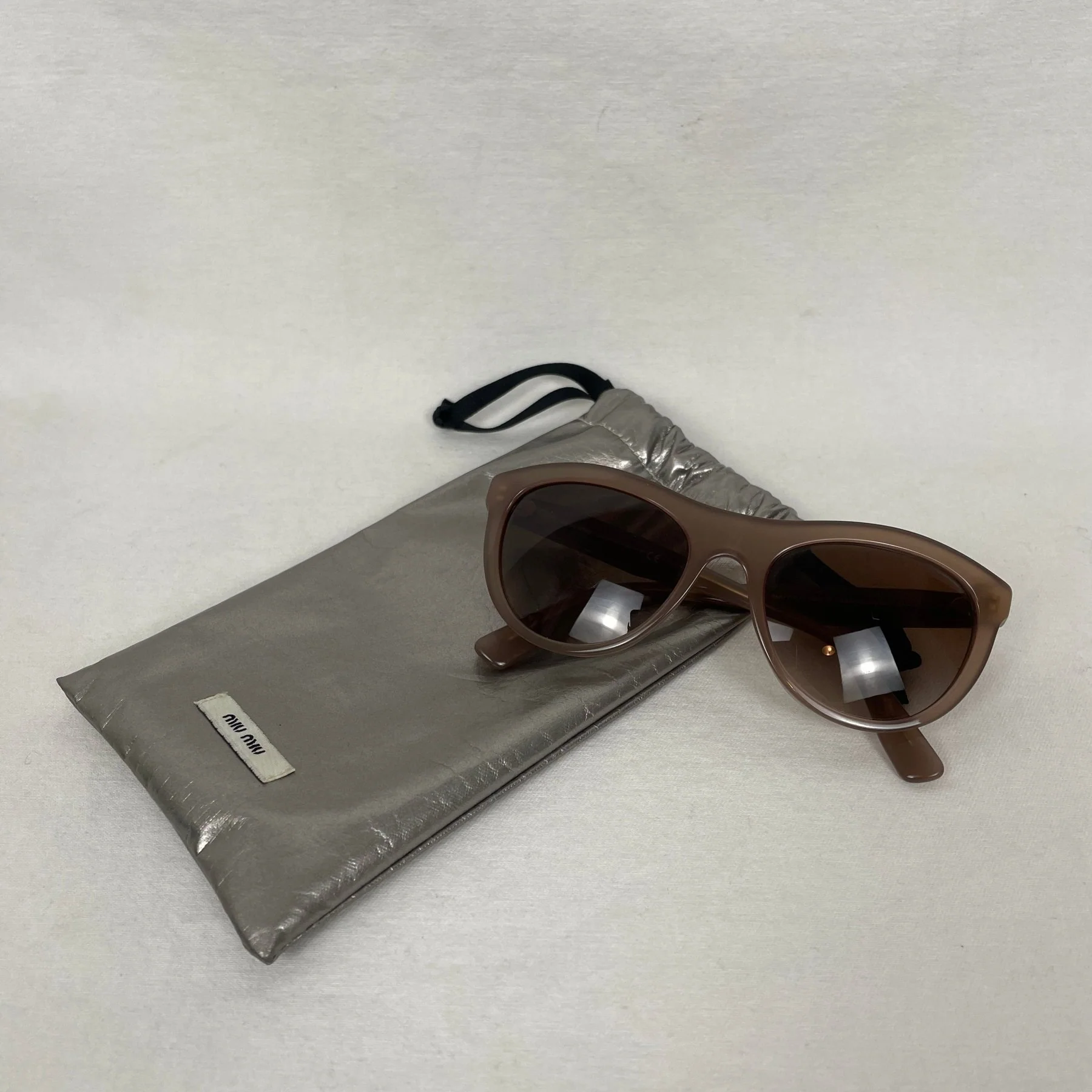 Miu Miu Sunglasses Brown Tint - Image 7