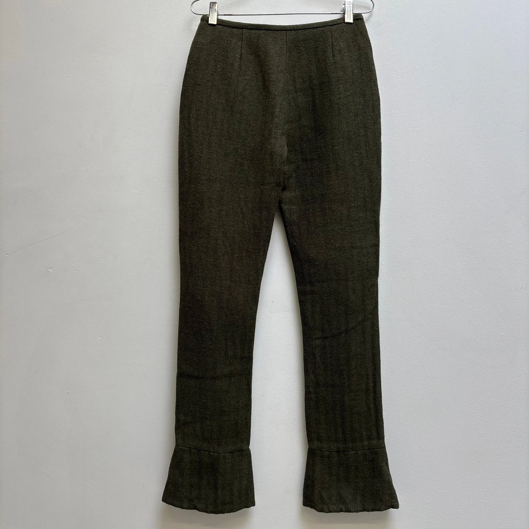 Miu Miu Wool Flare Trousers - Image 2