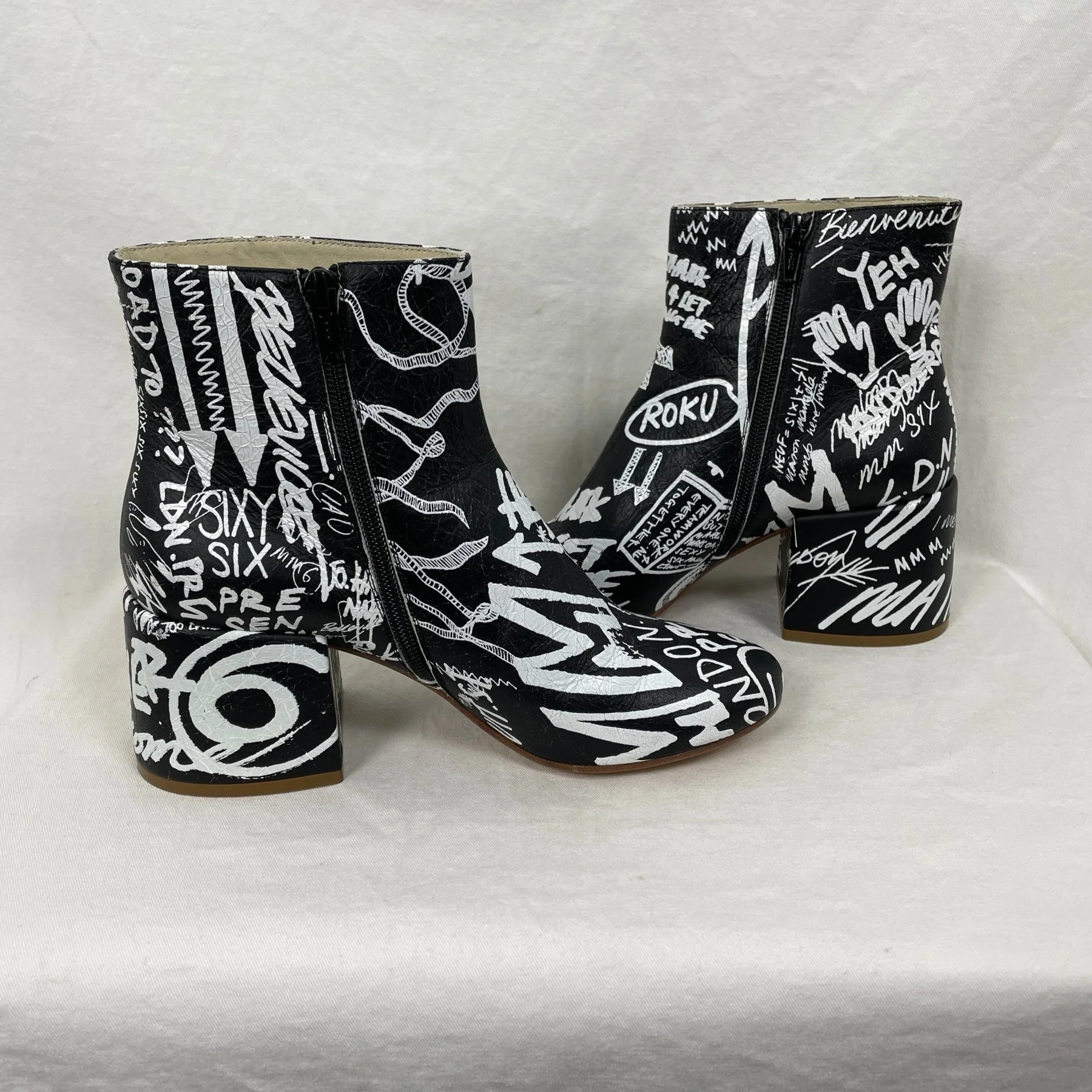 MM6 Graffiti Ankle Boot - Image 5