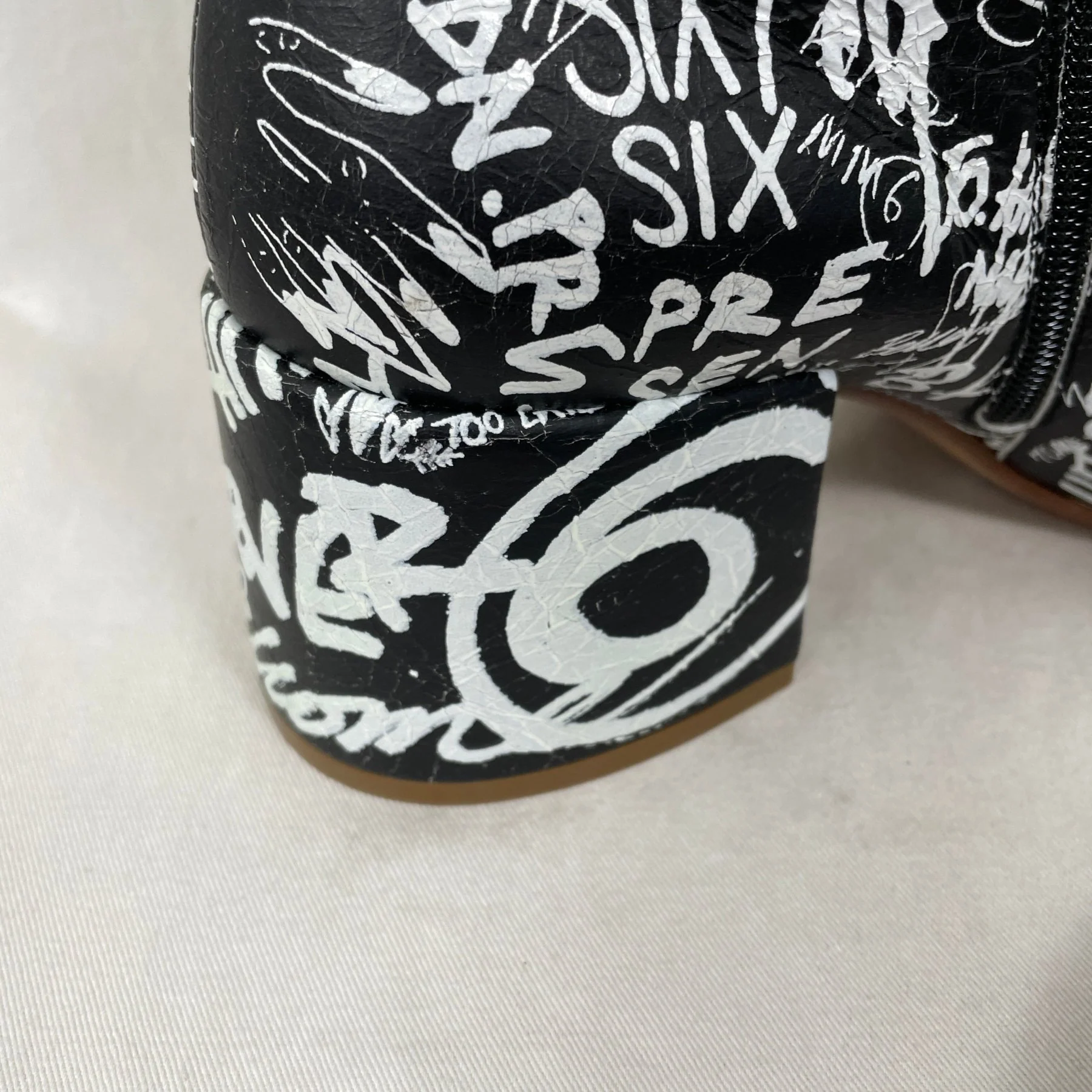 MM6 Graffiti Ankle Boot - Image 8