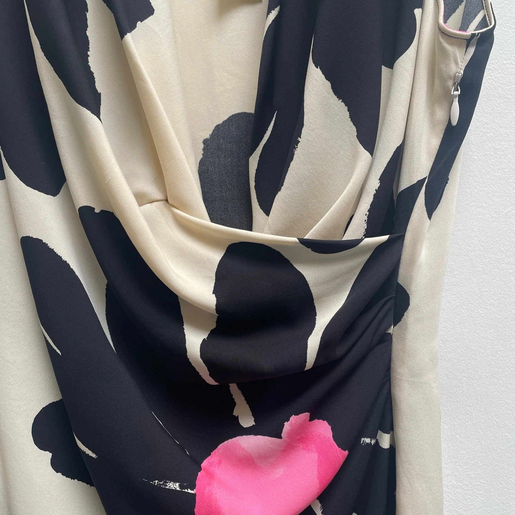 Moschino Floral Plunge Draped Neck Top - Image 6