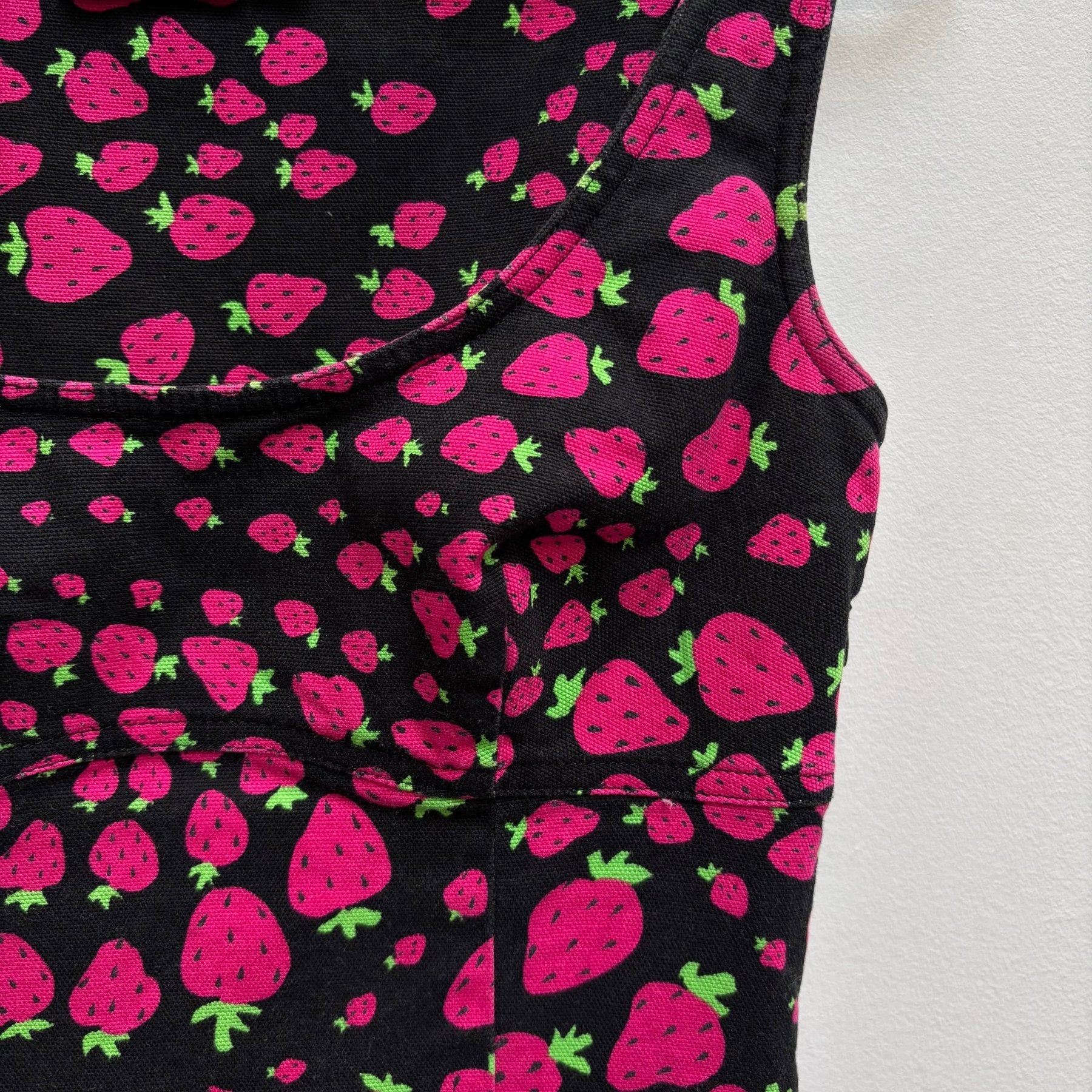 Moschino Strawberry Print Tank Summer Dress - Image 4