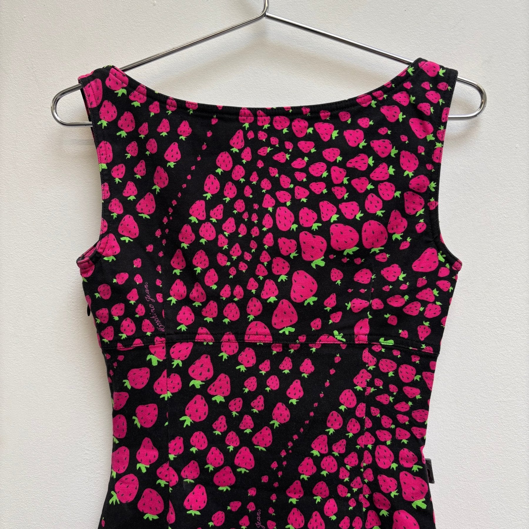 Moschino Strawberry Print Tank Summer Dress - Image 9
