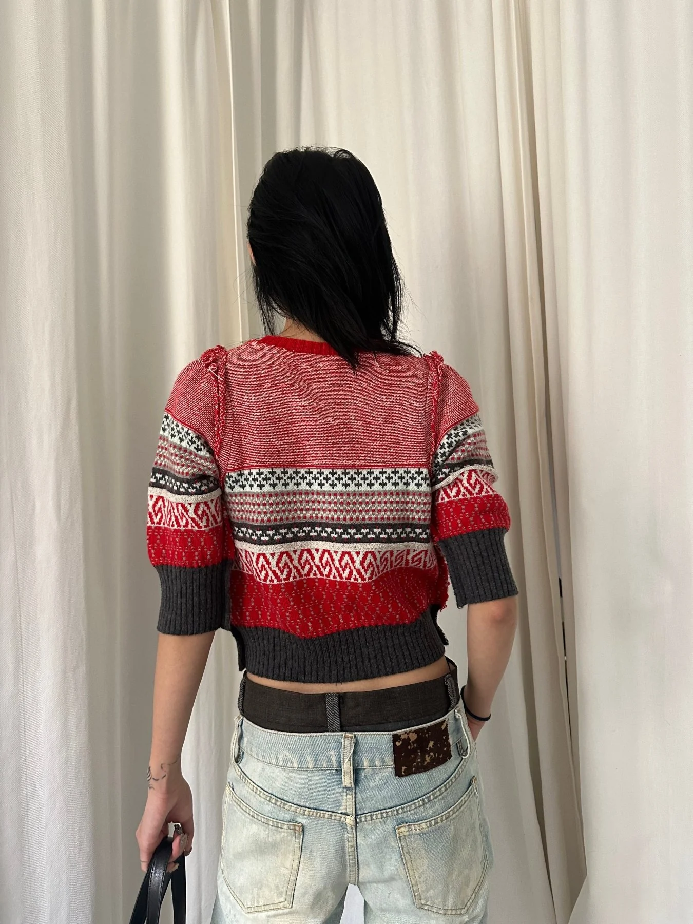 Nozomi Ishiguro Cropped Sweater - Image 4