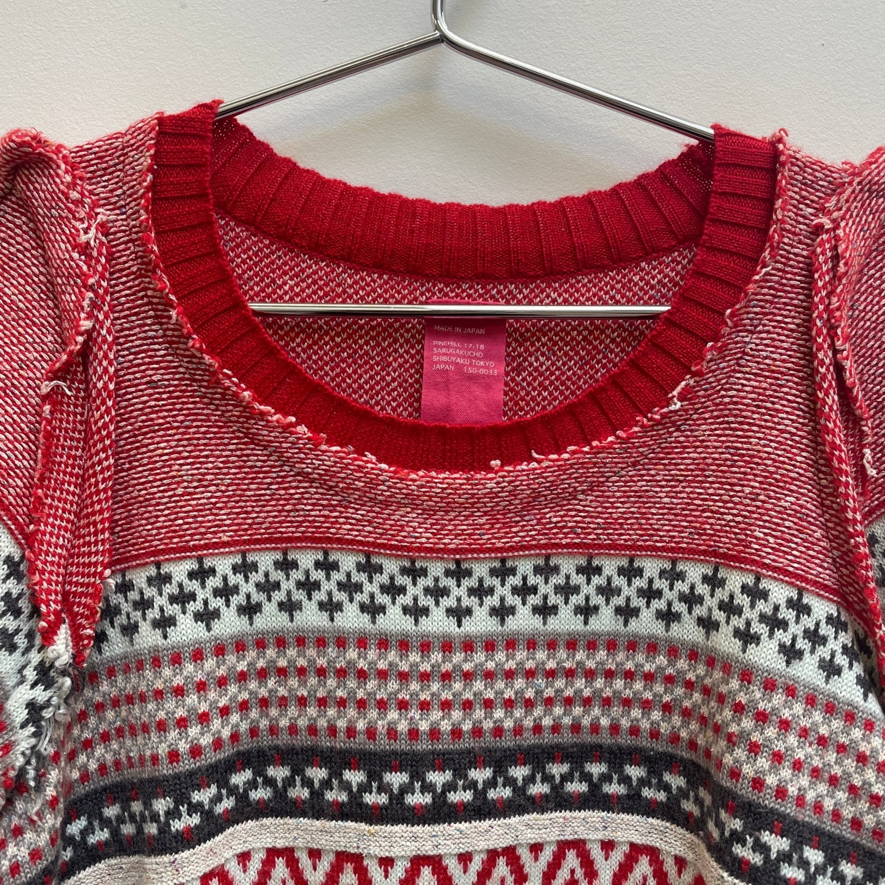 Nozomi Ishiguro Knit Cropped Sweater - Image 3