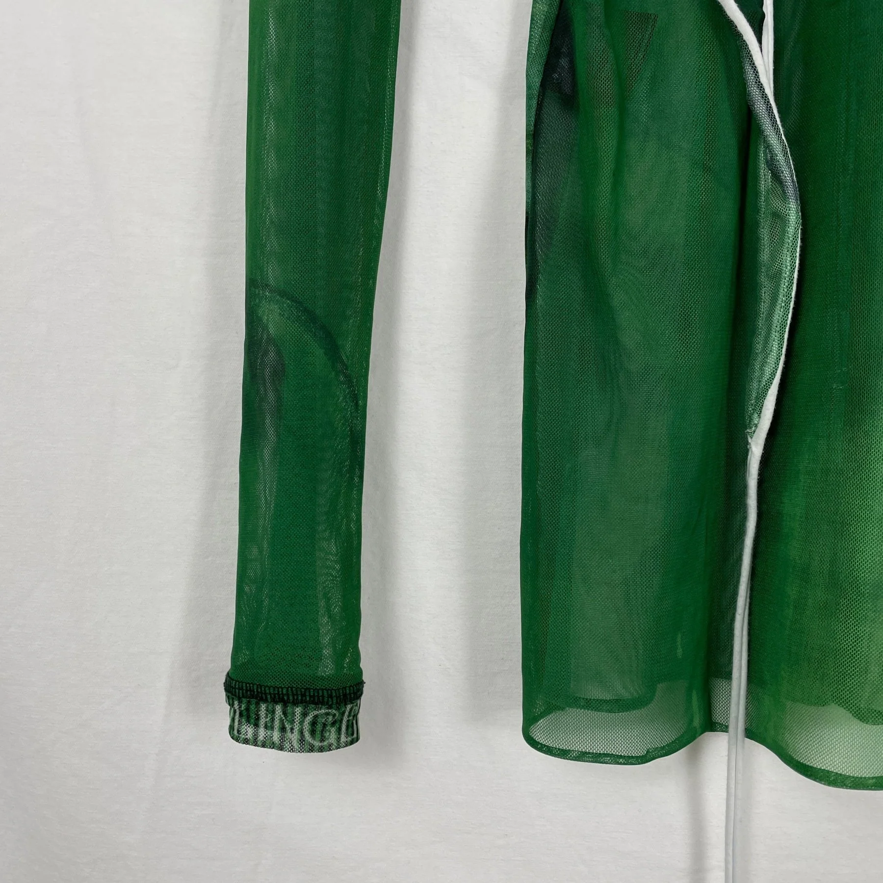 Ottolinger Mesh Tie Top Green - Image 2