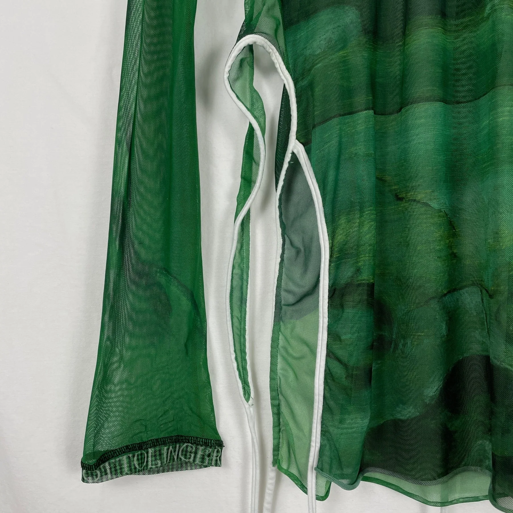 Ottolinger Mesh Tie Top Green - Image 8