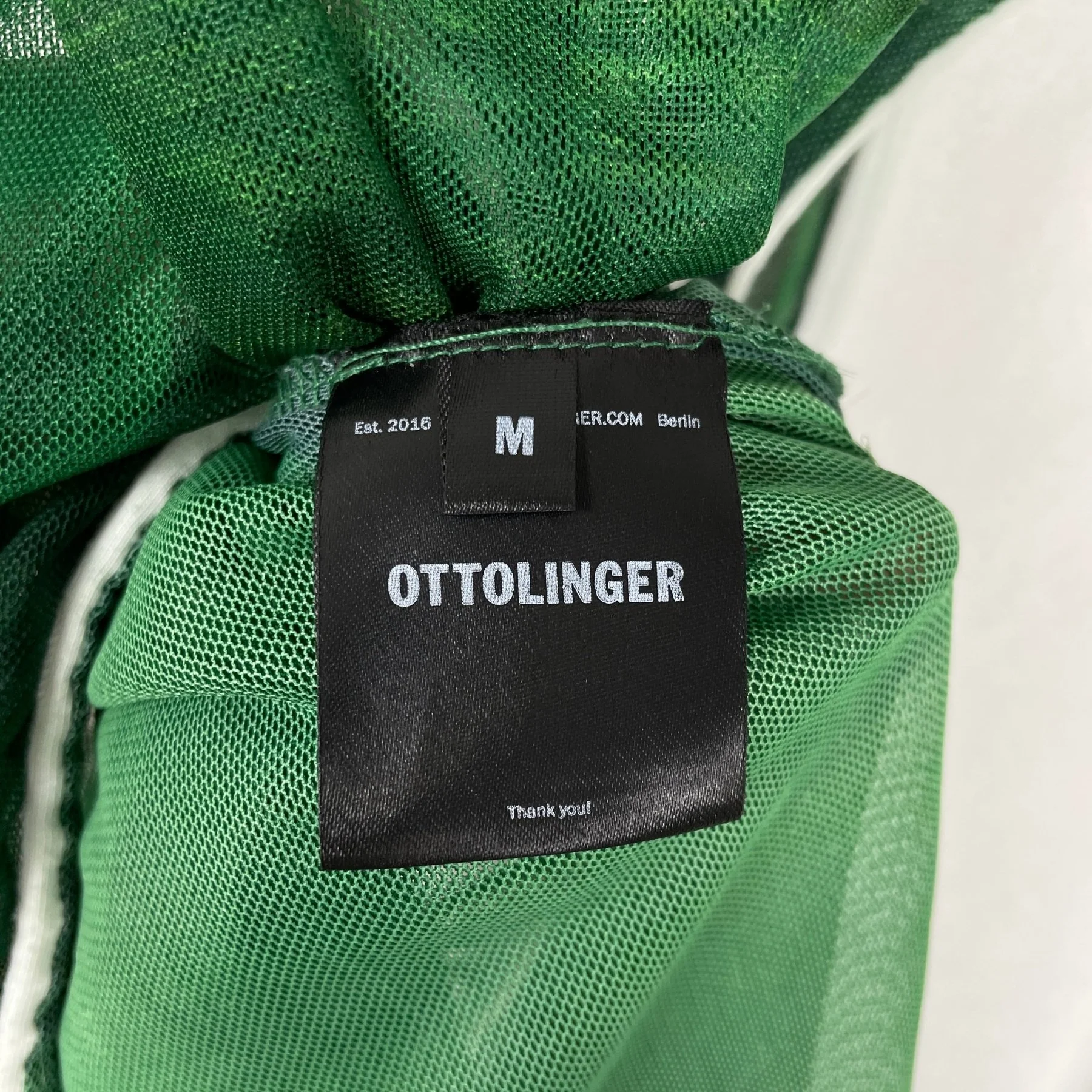 Ottolinger Mesh Tie Top Green - Image 9