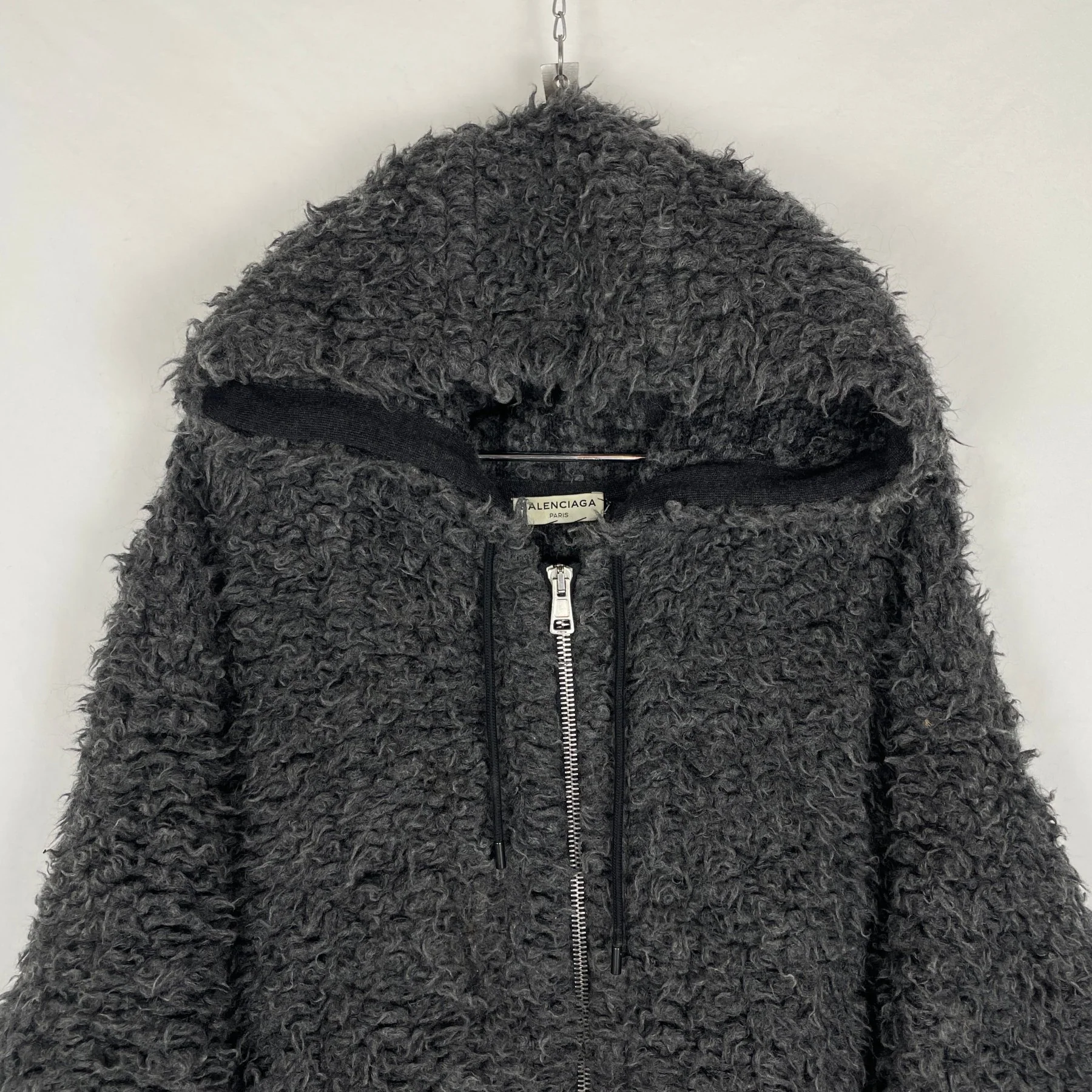 Fall/16 Balenciaga Oversized Faux Fur Hoodie - Image 3