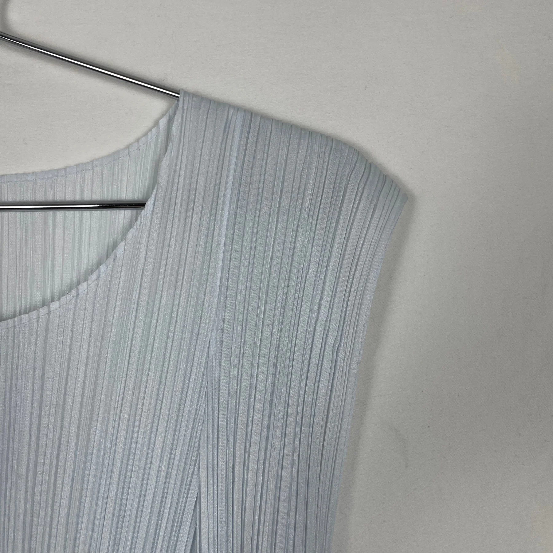 Pleats Please Baby Blue Vest Top - Image 3