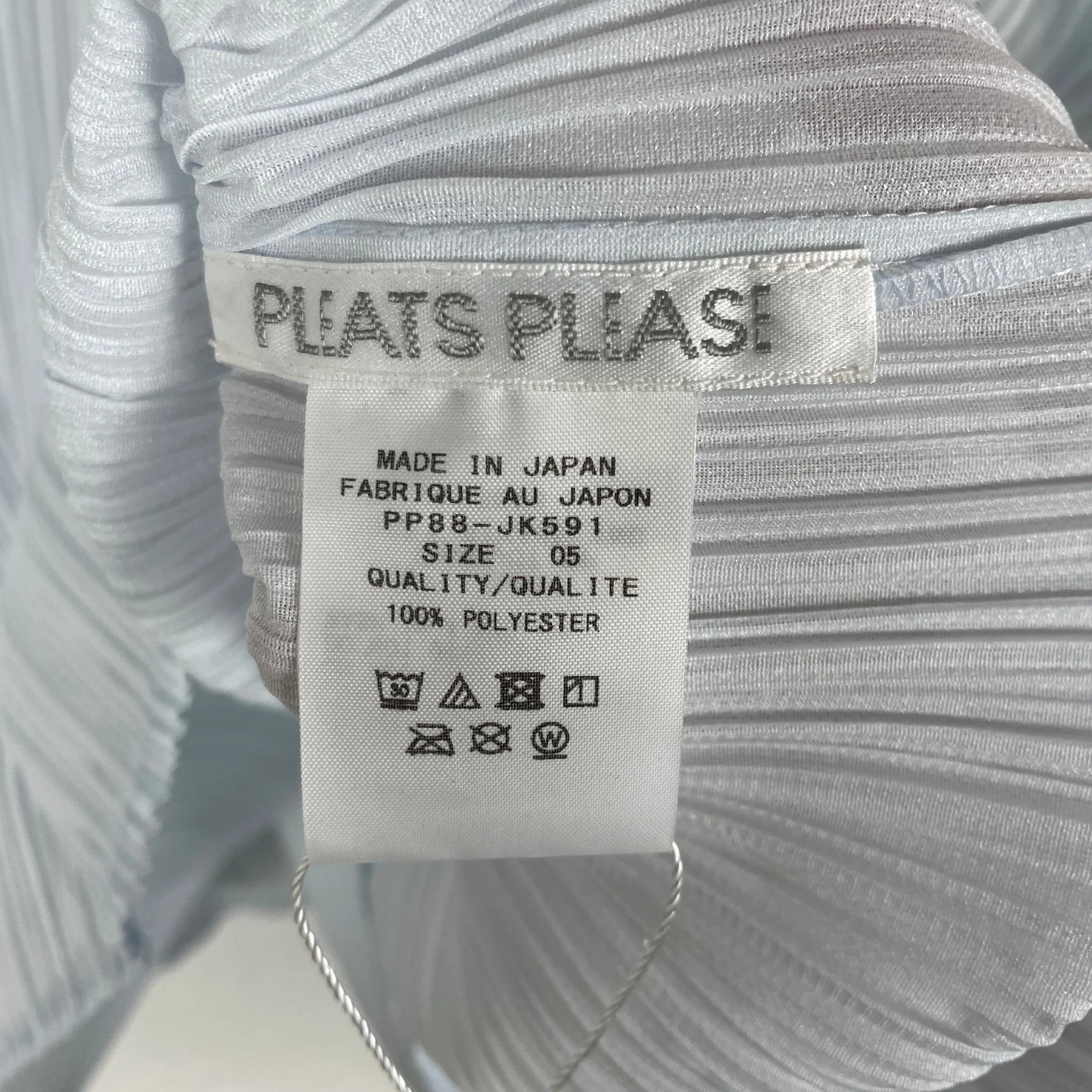 Pleats Please Baby Blue Vest Top - Image 7