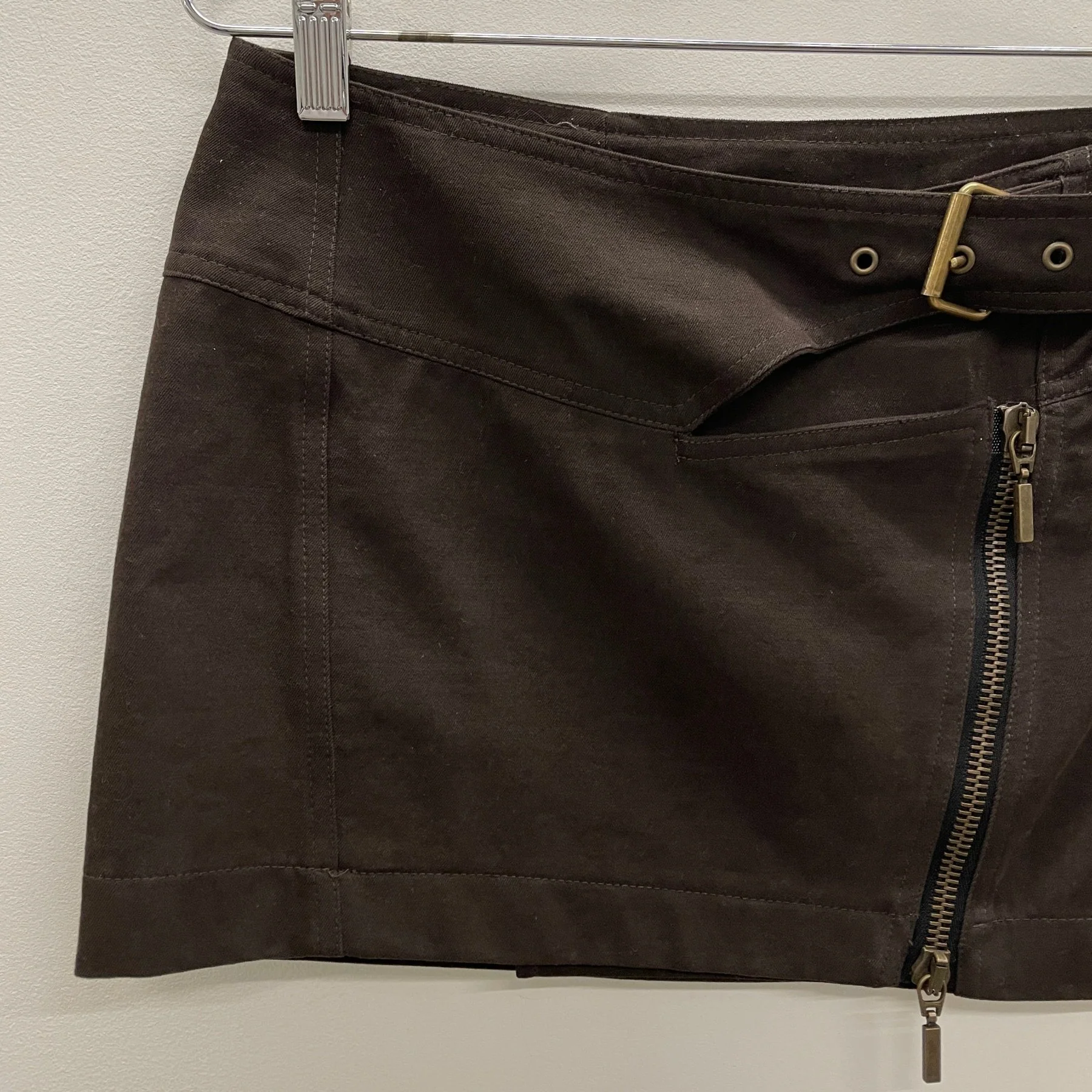 Plein Sud Buckle Zipper Mini Skirt - Image 3