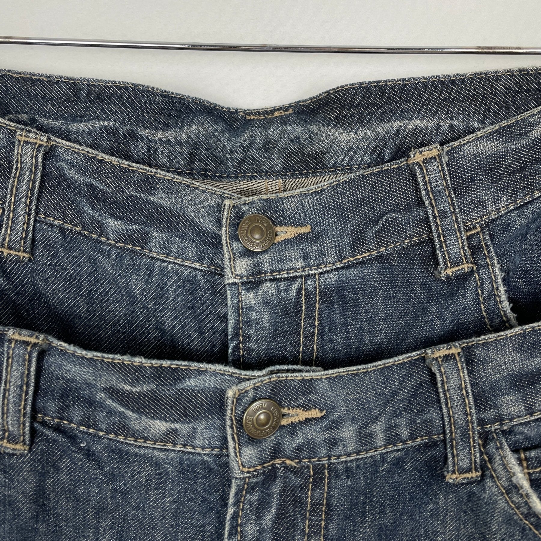 PPFM Double Waisted Biker Jeans - Image 3
