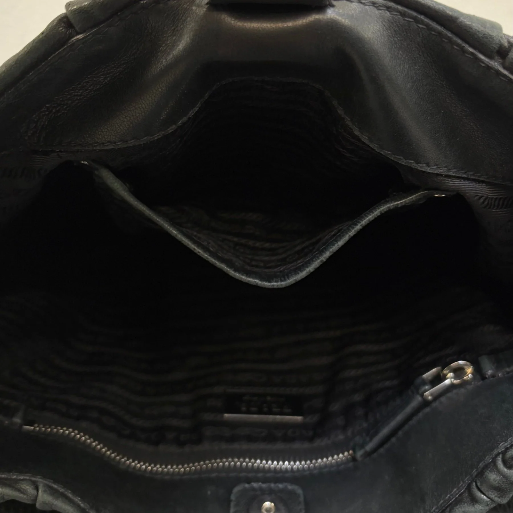 Prada Gaufre Leather Shoulder Hobo Bag - Image 16