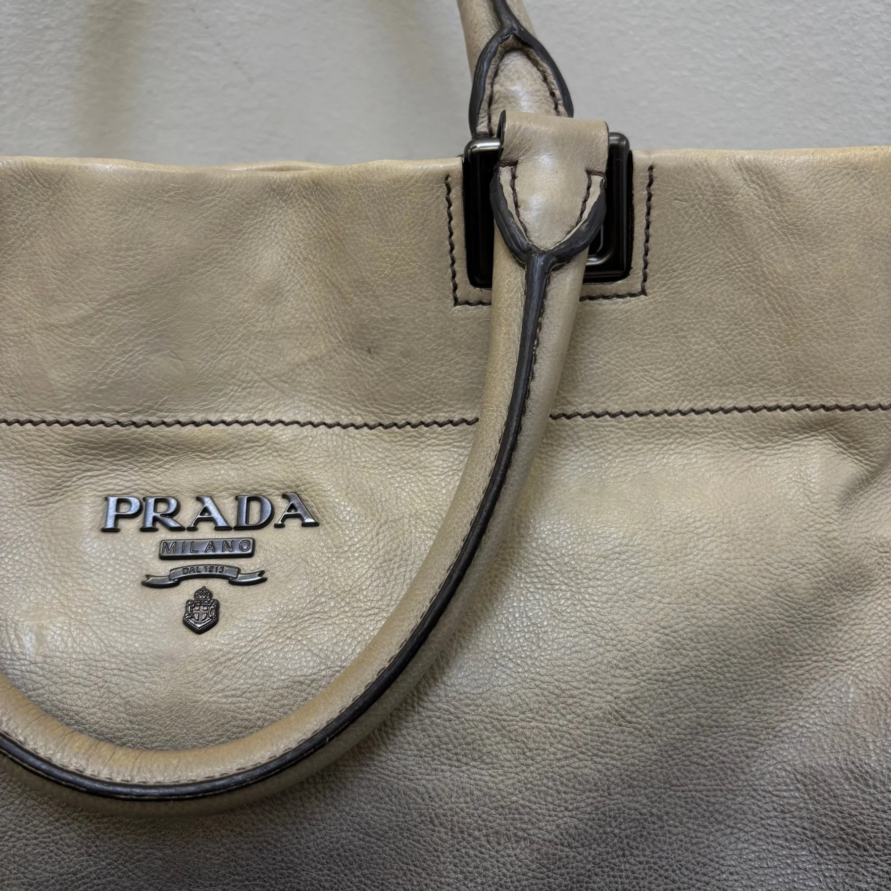 Prada Gradient Leather Shoulder Bag - Image 8