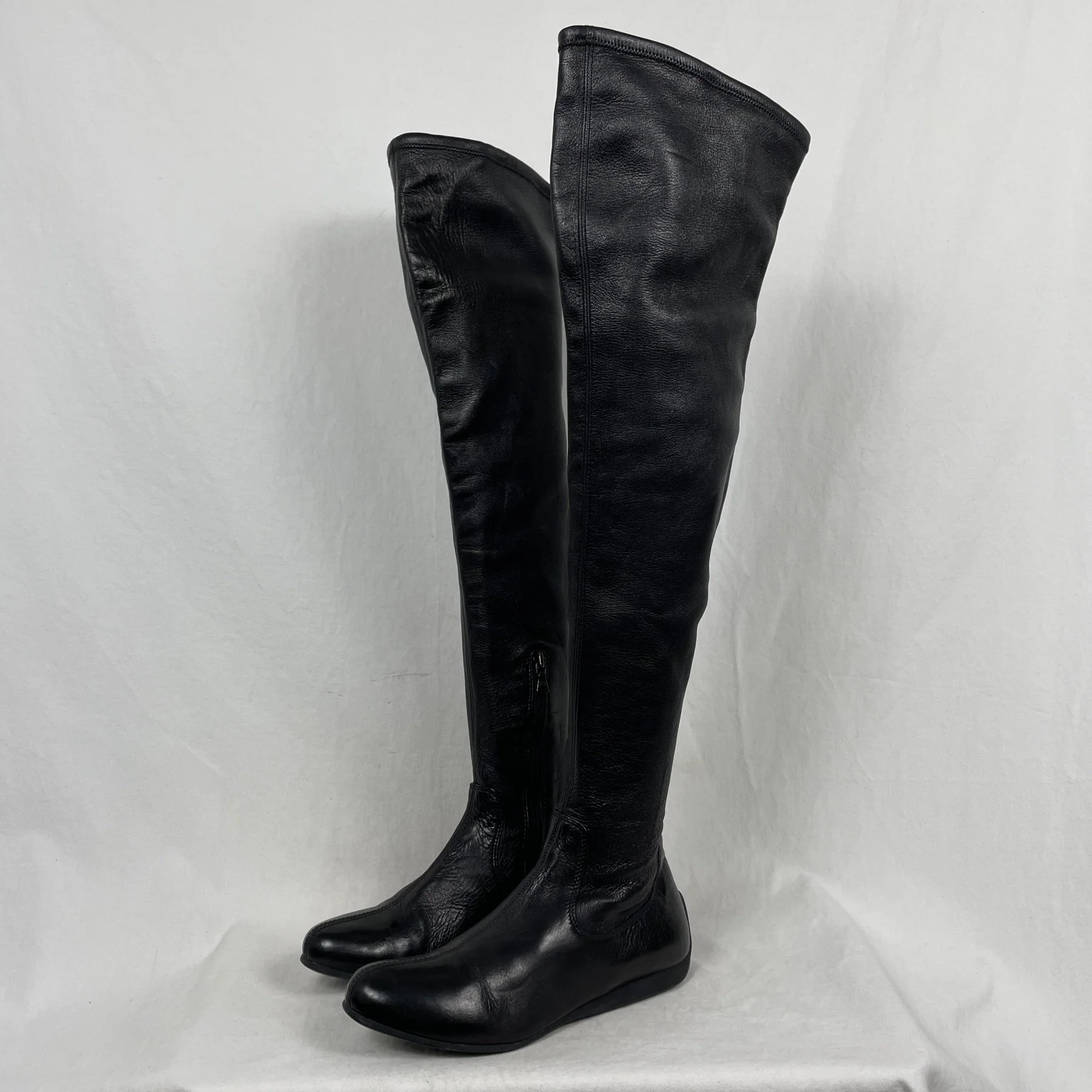 90s Prada Knee-High Leather Boots