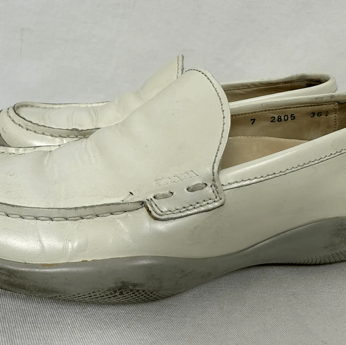 Prada Leather Loafers - Image 5