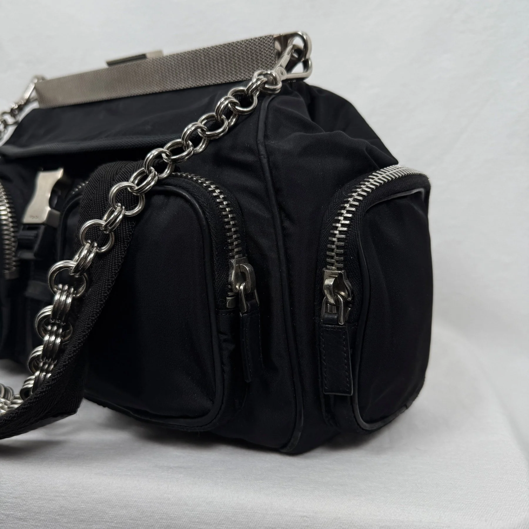 FW04 Prada Cargo Tessuto Bag - Image 5