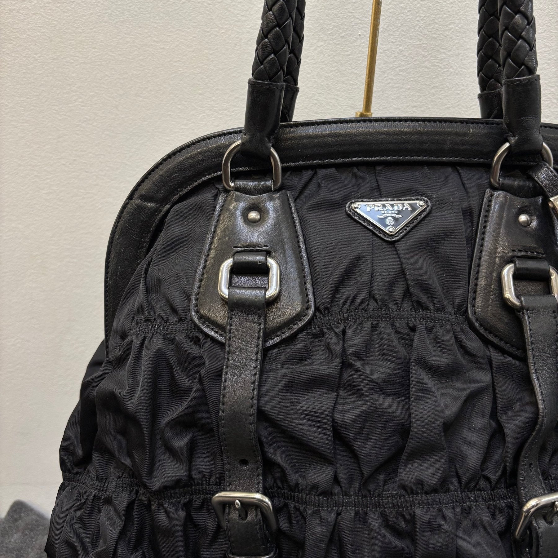 FW06 Prada Nylon Gaufre Hobo Bag - Image 3