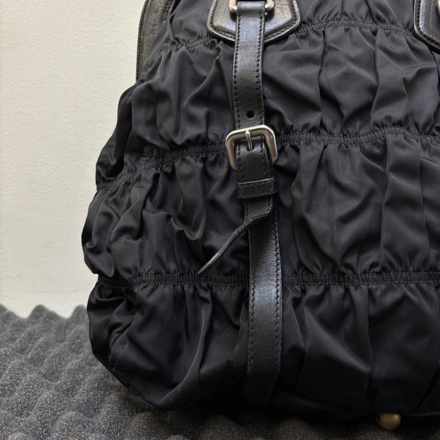 FW06 Prada Nylon Gaufre Hobo Bag - Image 4
