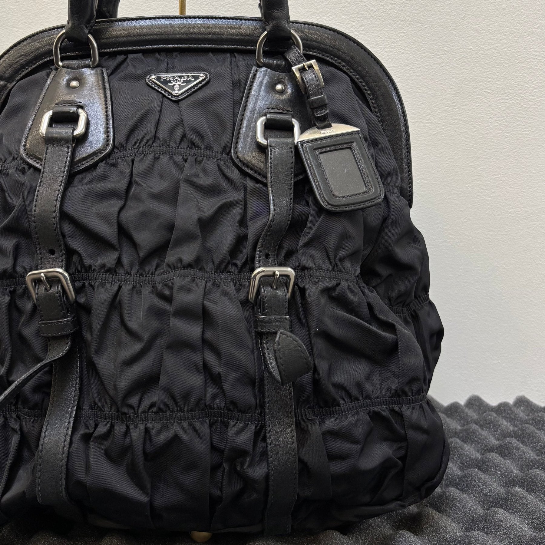 FW06 Prada Nylon Gaufre Hobo Bag - Image 5