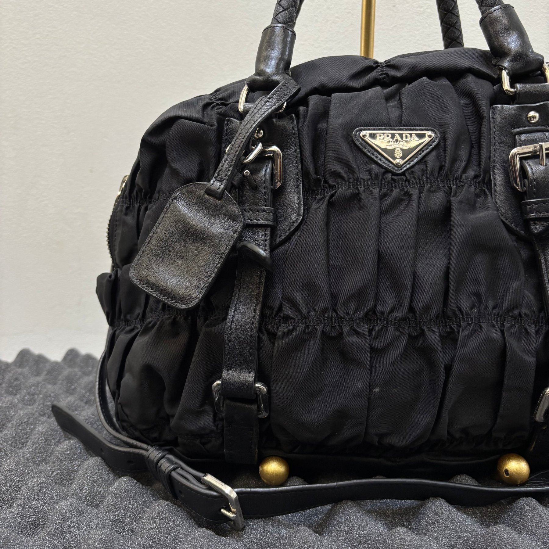 FW06 Prada Nylon Gaufre Mini Shoulder Bag - Image 3
