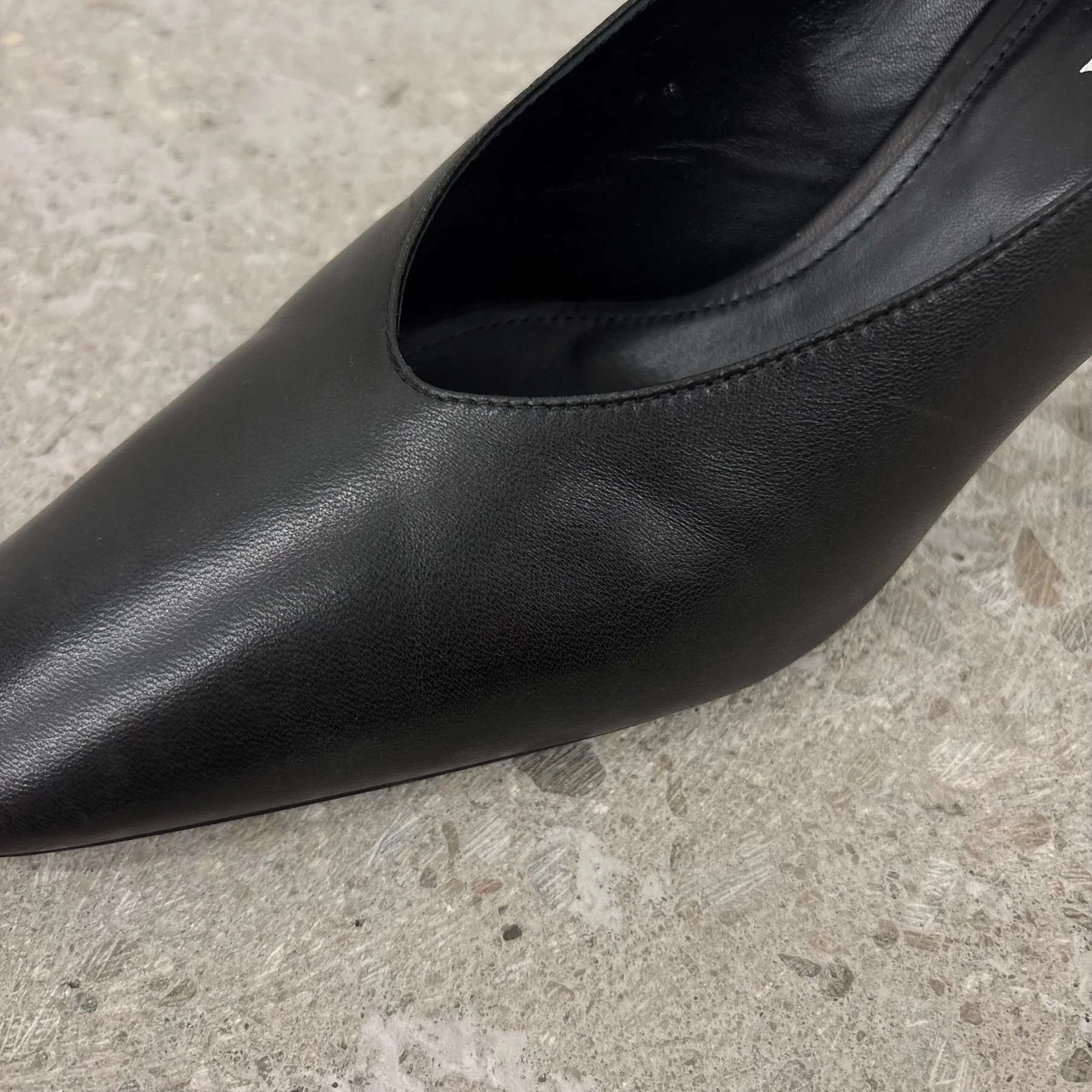 Prada Round Toe Leather Heels - Image 5