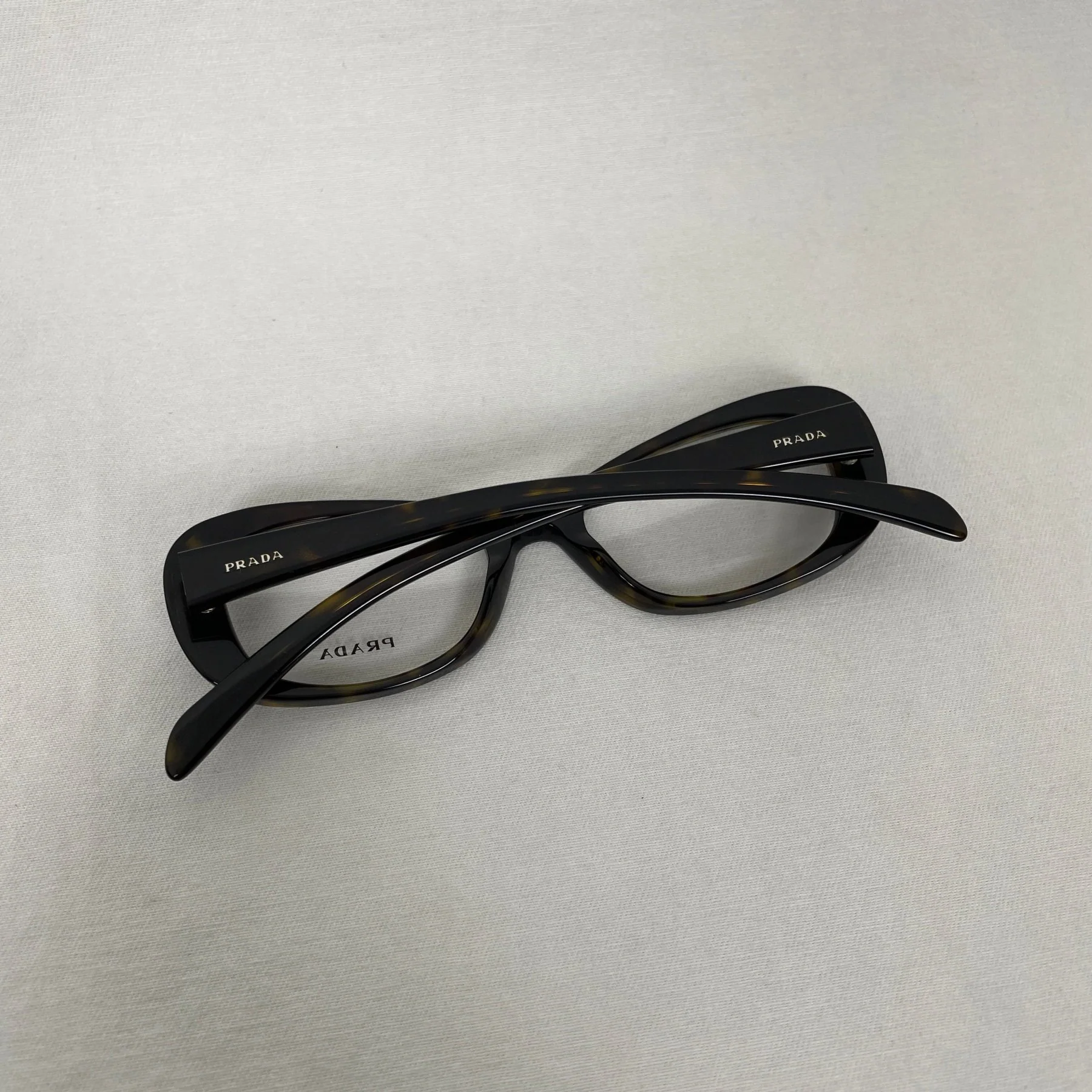 Prada Studded Glasses Dark Brown Tortoise - Image 9