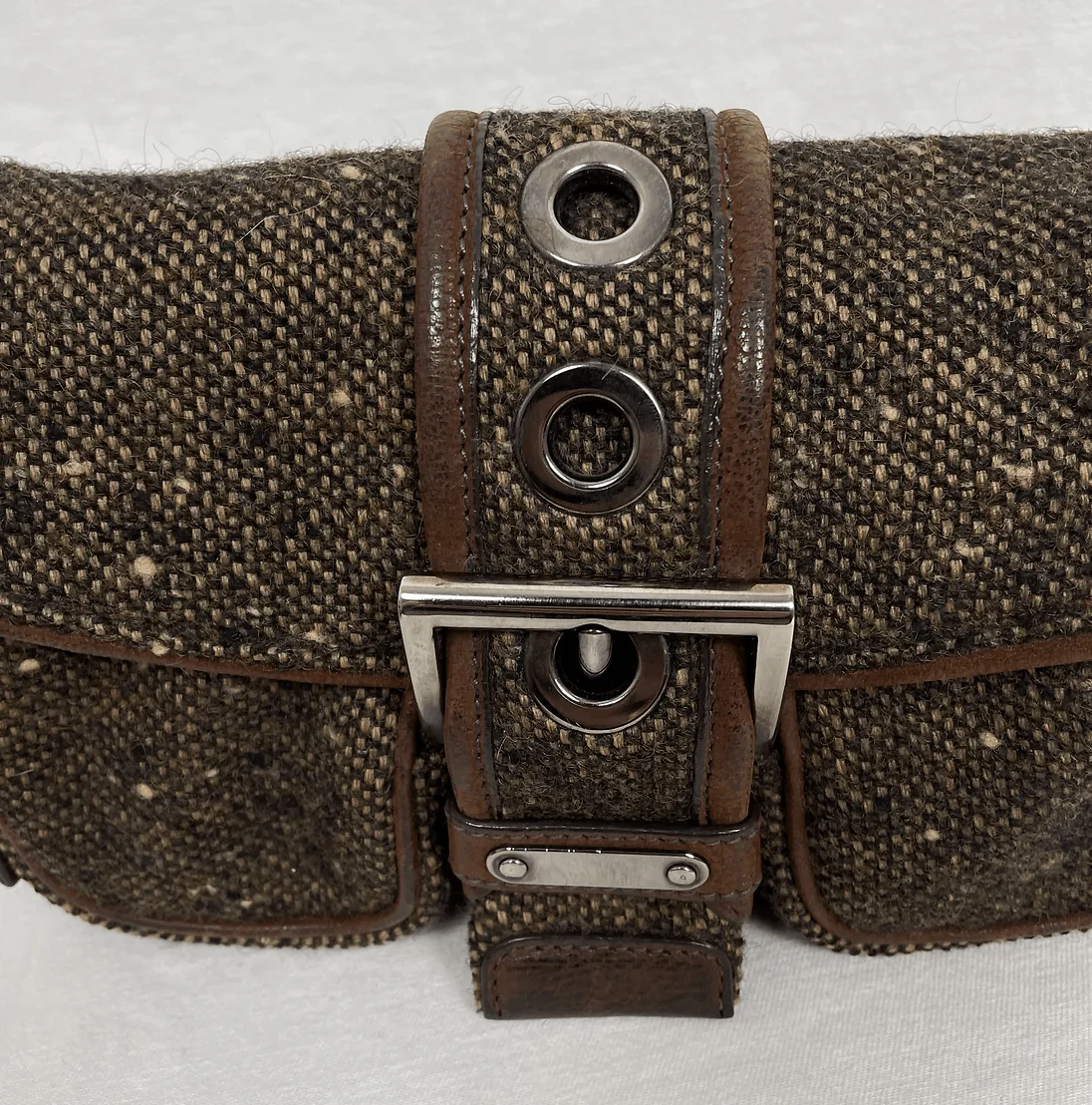 Prada Wool Mini Shoulder Bag - Image 7