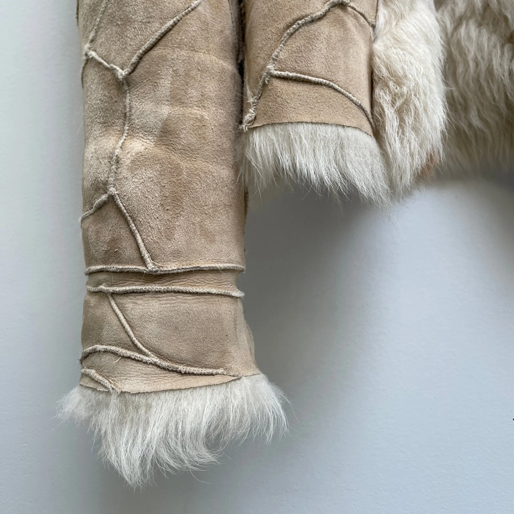 RESTIR SHEEPSKIN PATCHWORK JACKET - Image 6