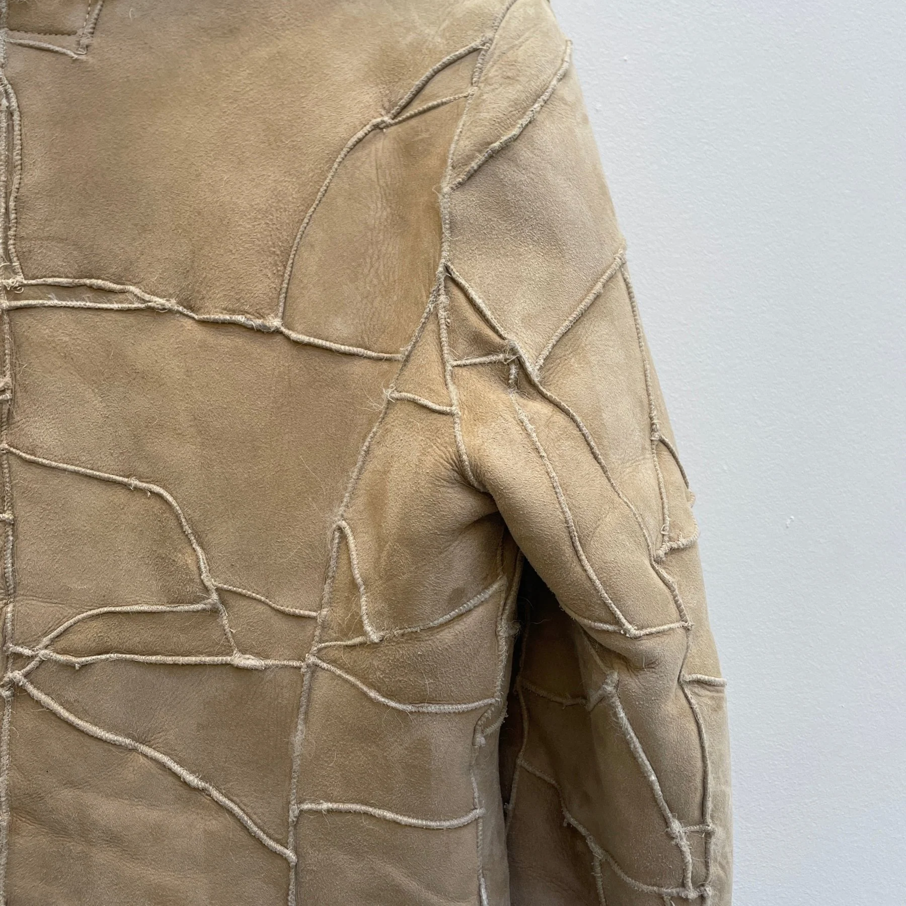 RESTIR SHEEPSKIN PATCHWORK JACKET - Image 7