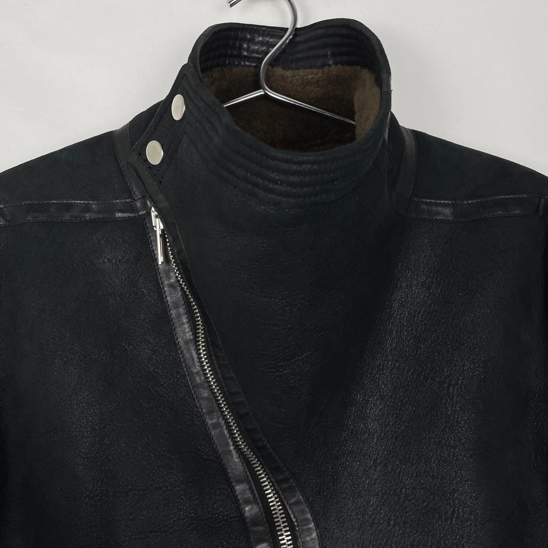 FW12 Rick Owens "Mountain" Shearling Jacket - Image 5