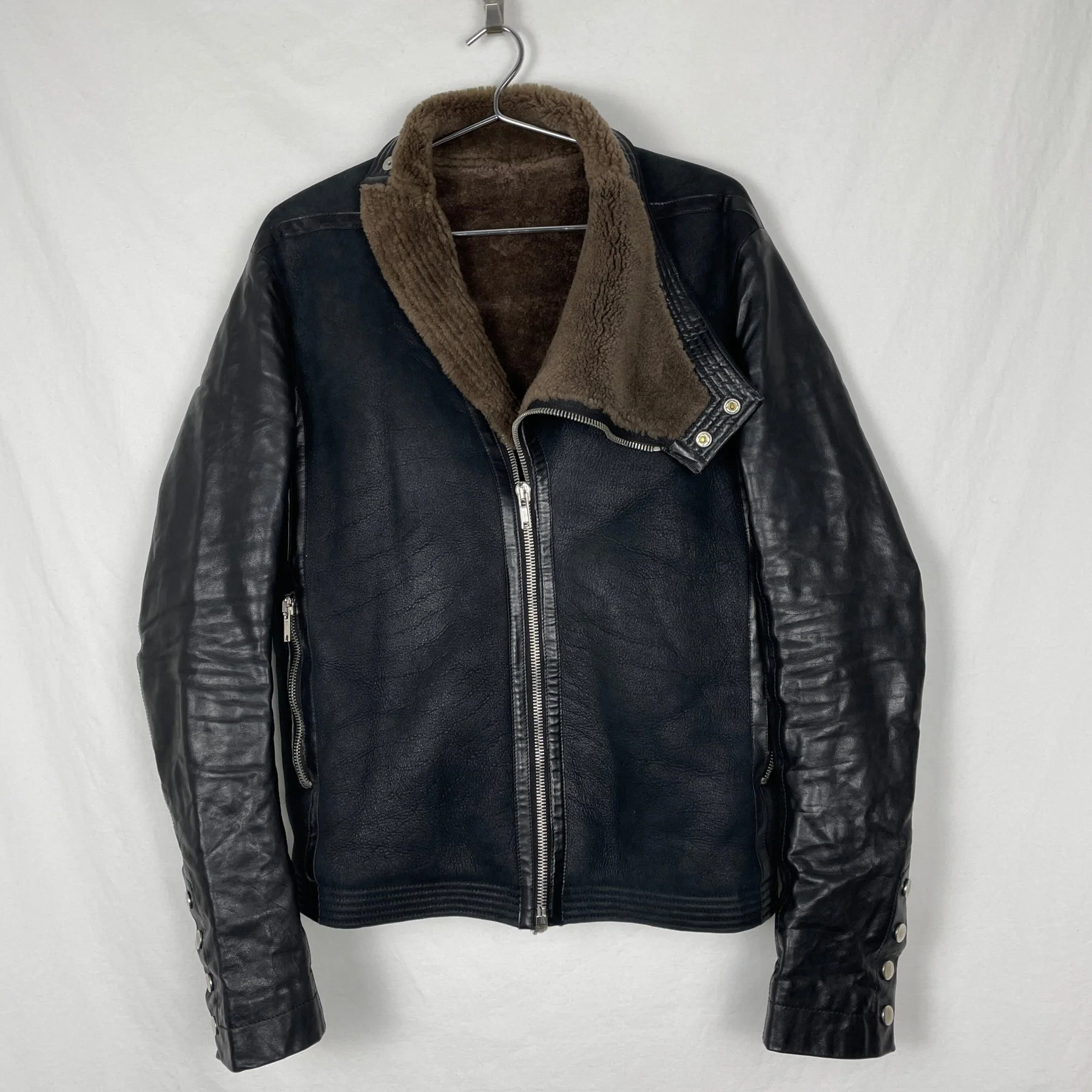 FW12 Rick Owens "Mountain" Shearling Jacket - Image 7