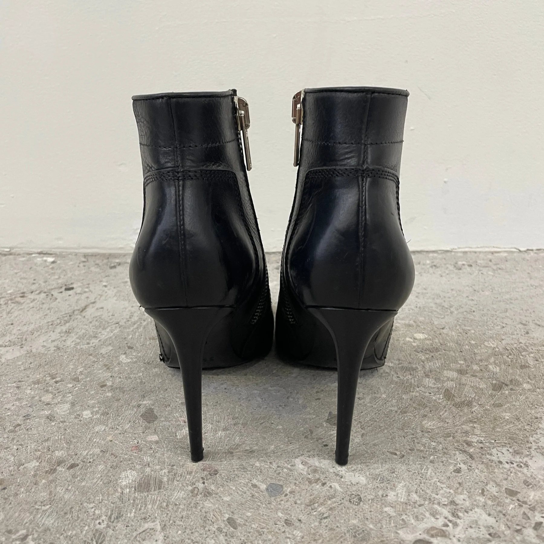 Rick Owens Biker Stiletto Heels - Image 4