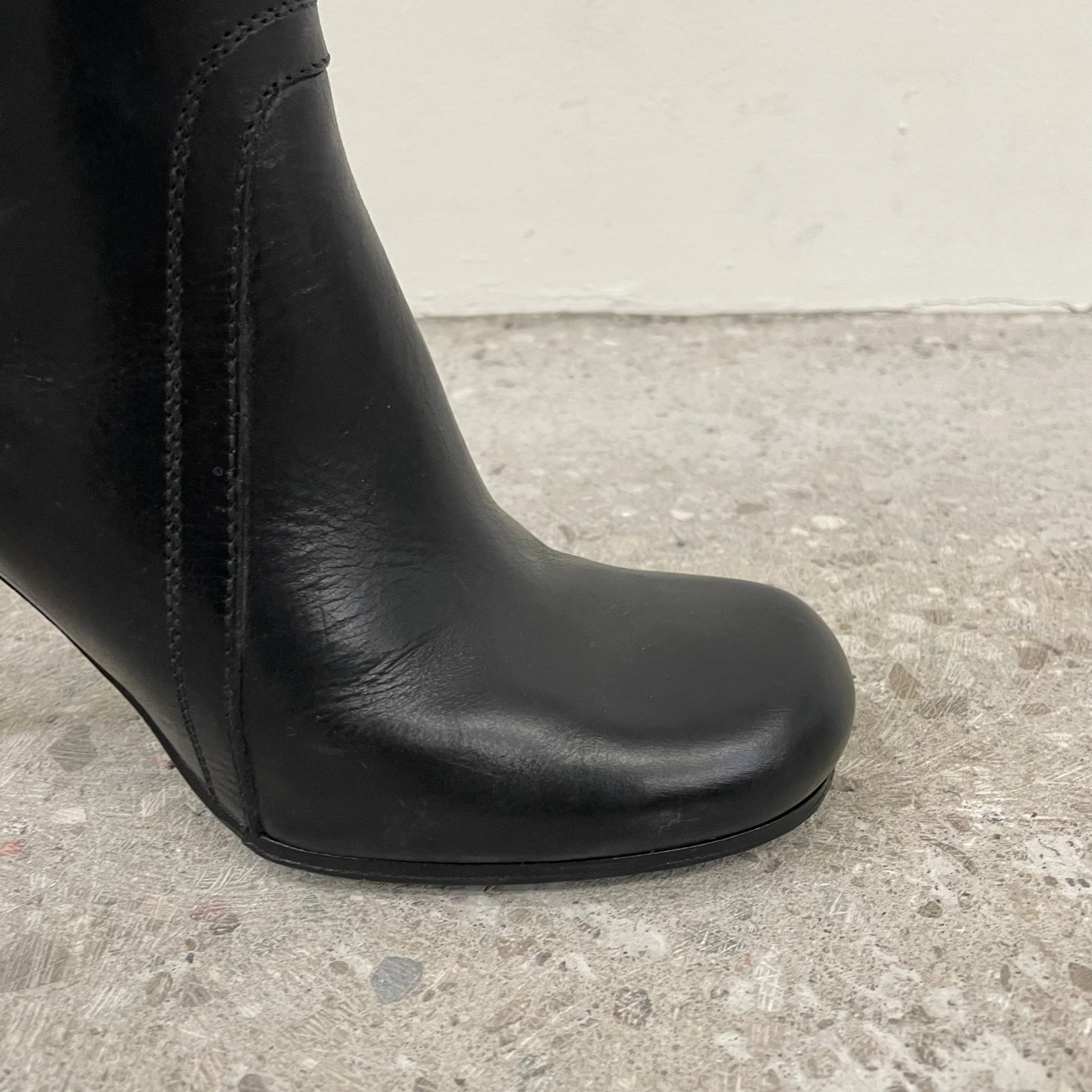 Rick Owens Biker Stiletto Heels - Image 5