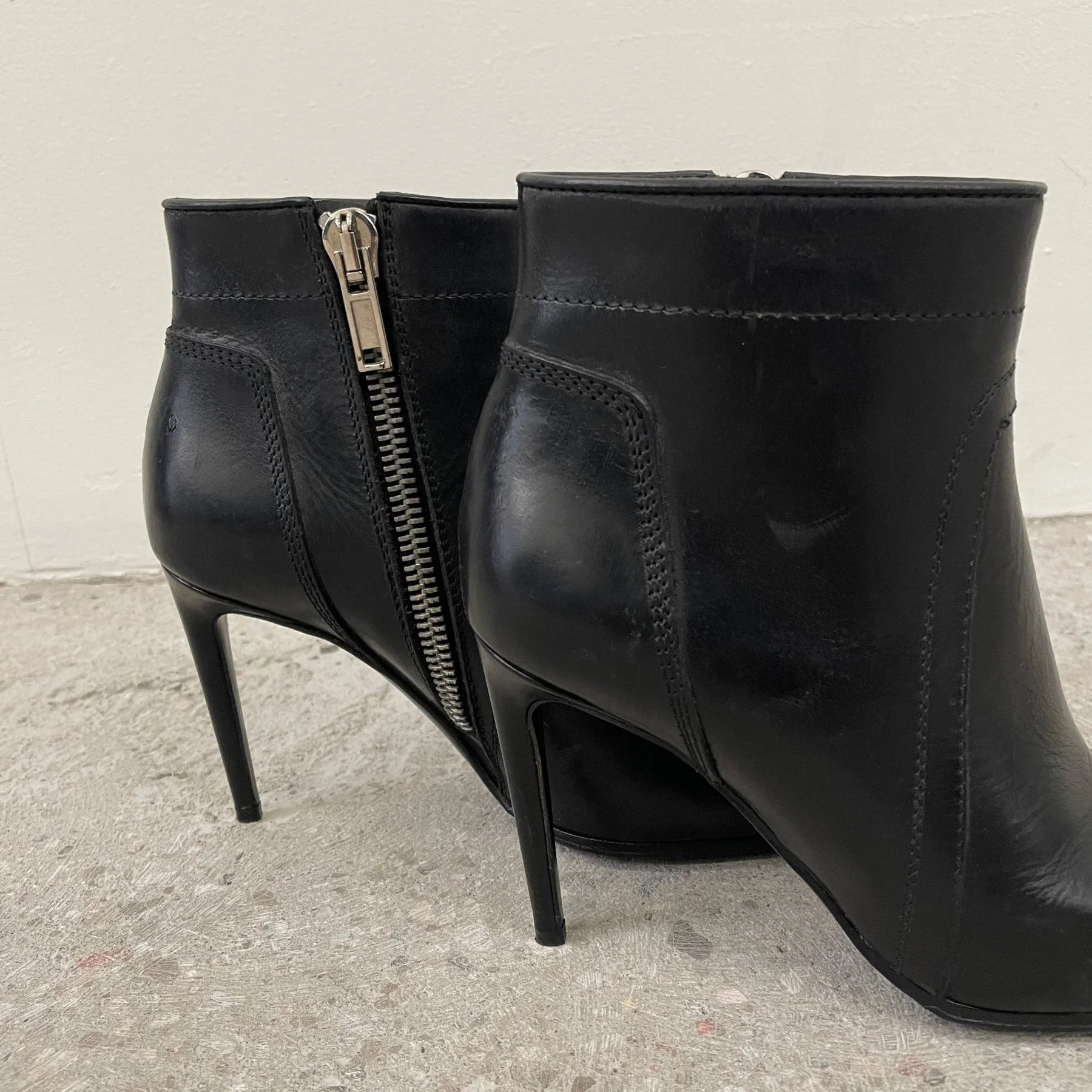 Rick Owens Biker Stiletto Heels - Image 6